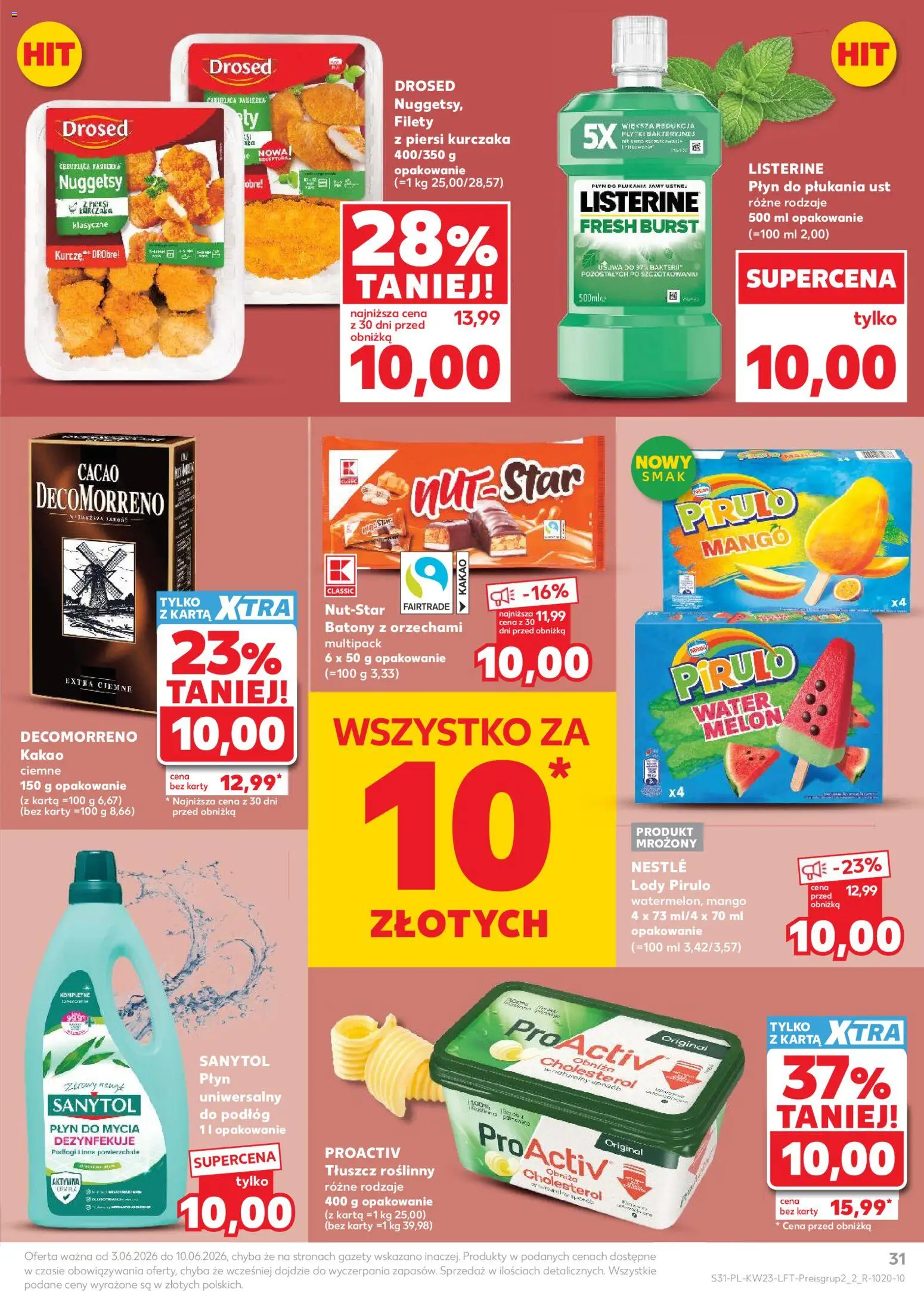 Kaufland Polsko leták od 03.06.2026 | Strana: 31 | Produkty: Mango, Listerine, Kakao, Sanytol