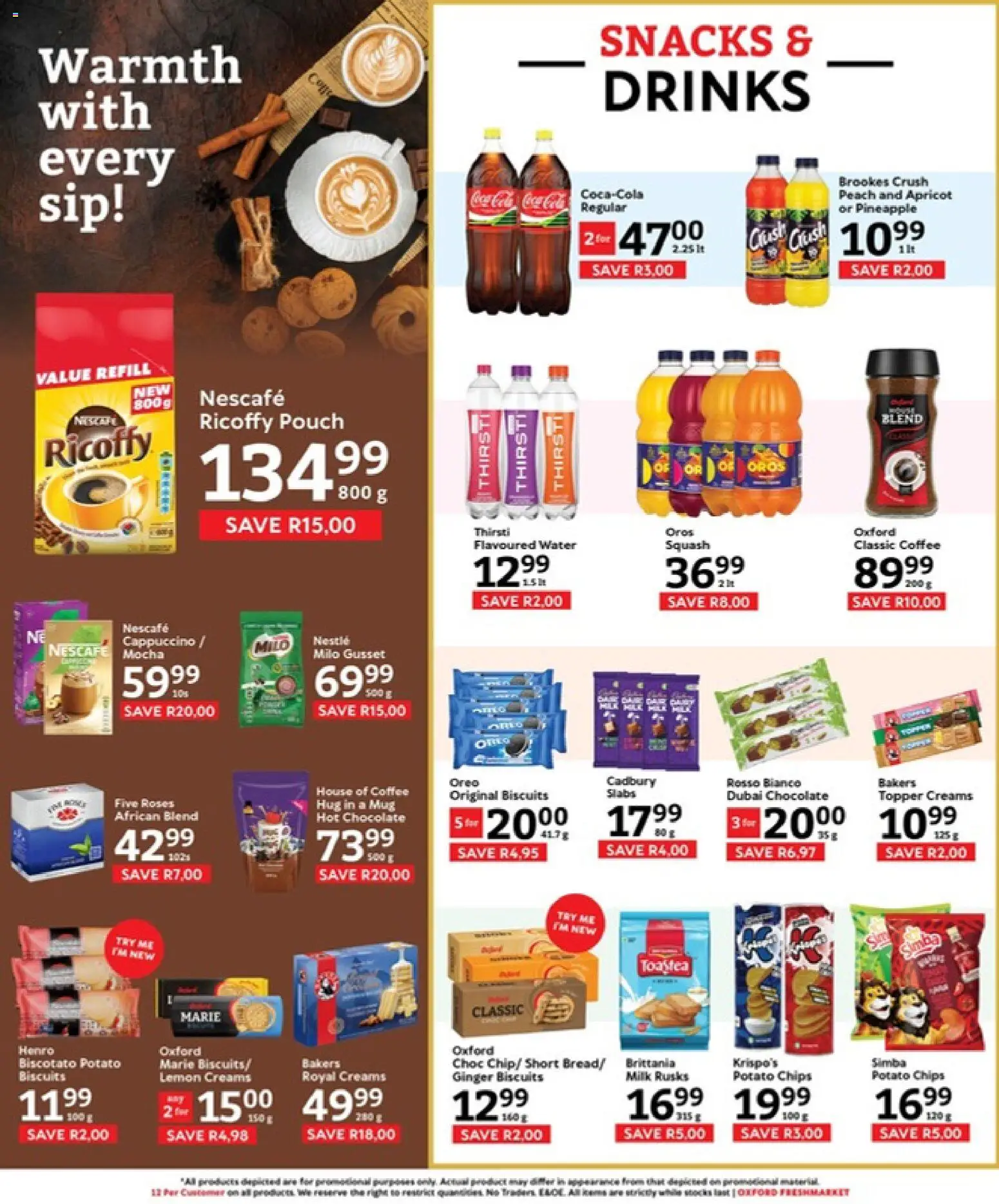 New Oxford Freshmarket catalogue – valid from 02/09/2026 | Page: 7 | Products: Oreo, Coffee, Mug, Pineapple