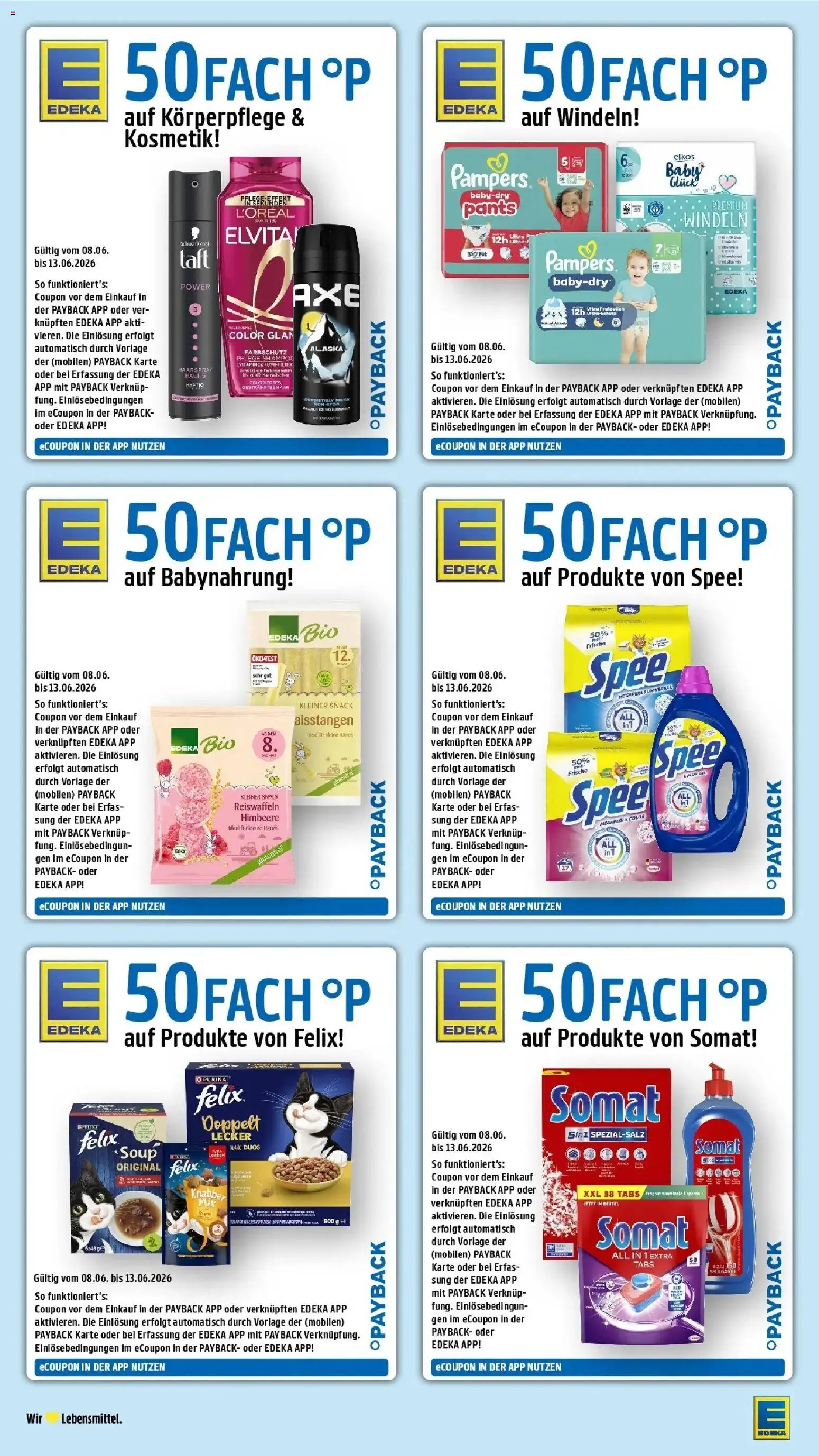 Edeka Prospekt Trier – gültig ab 08.06.2026 | Seite: 44 | Produkte: Shampoo, Haarspray, Babynahrung, Himbeere