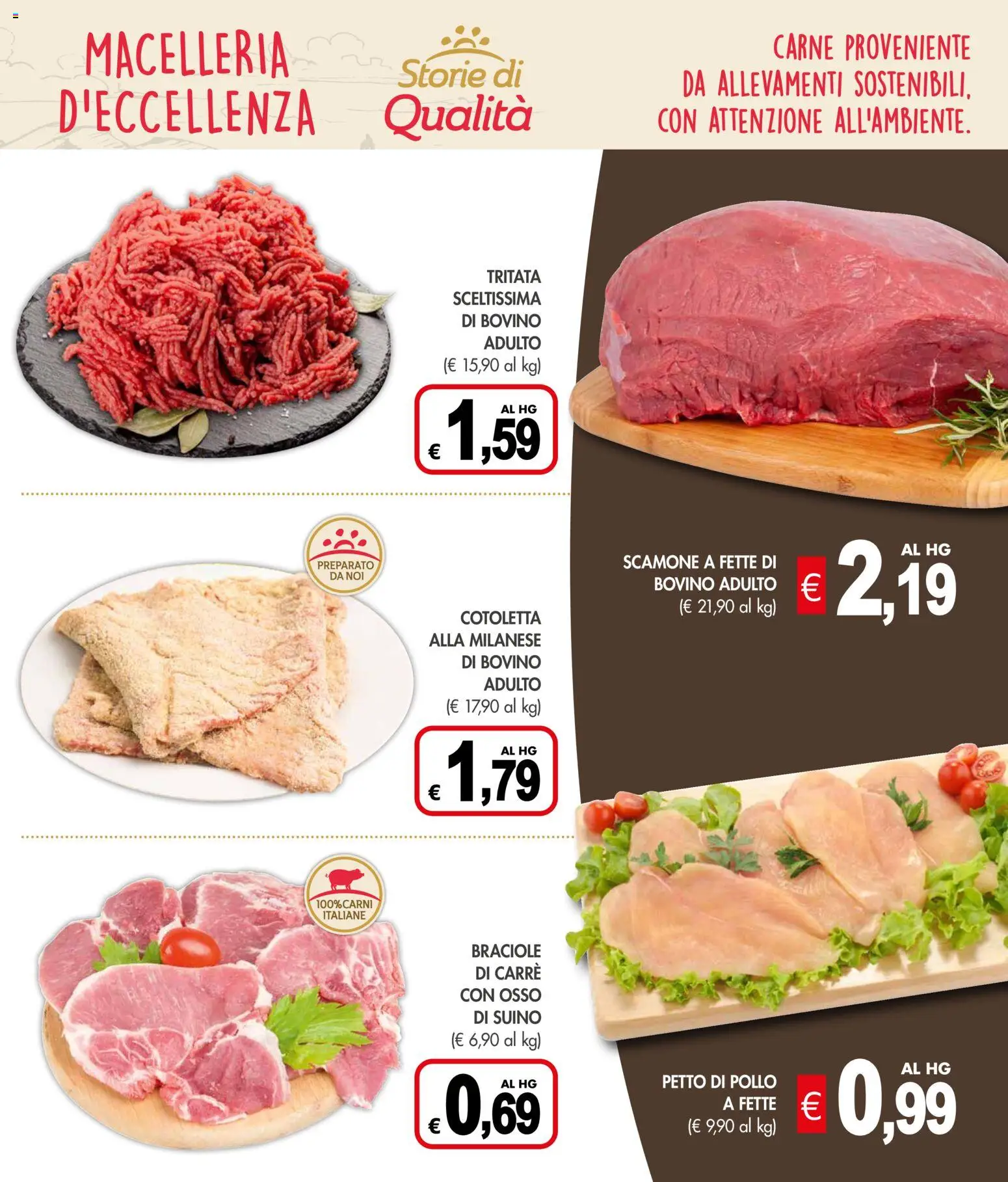 Volantino Presto Fresco del 11.05.2026 | Pagina: 3 | Prodotti: Bovino, Petto di Pollo, Pollo, Suino