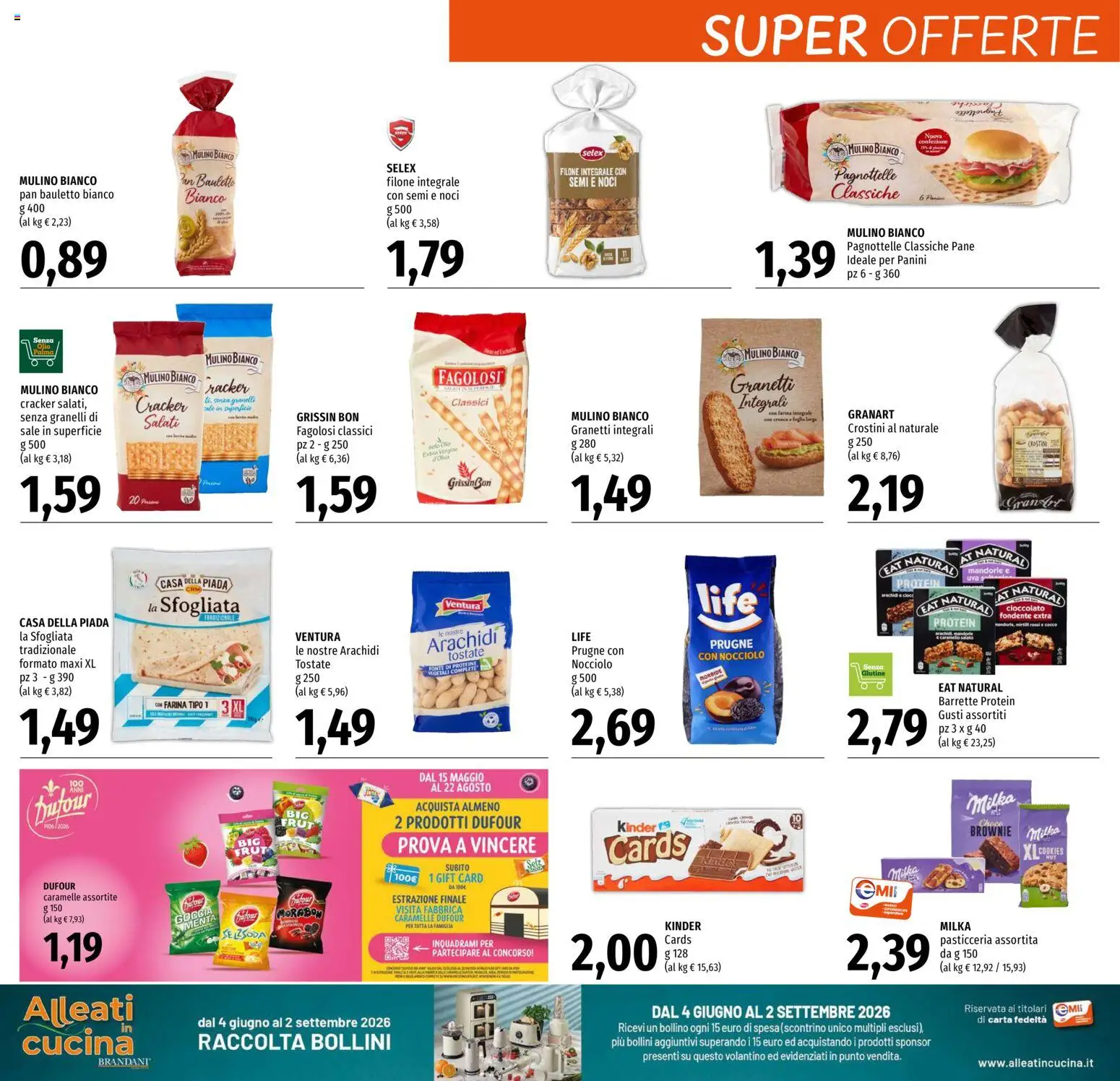 Volantino EMI del 16/07/2026 | Pagina: 14 | Prodotti: Caramelle, Sale, Crostini, Arachidi