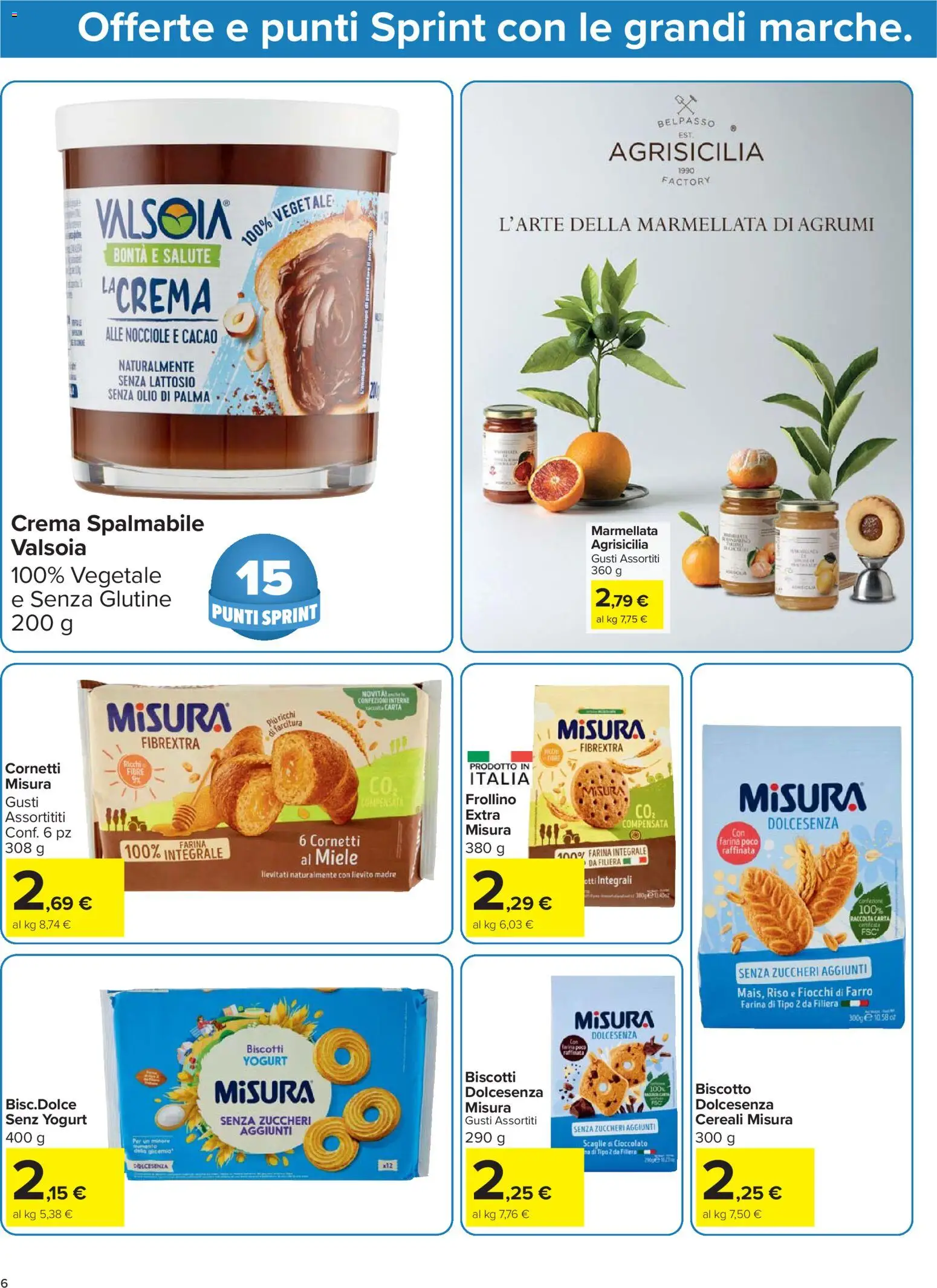 Volantino Carrefour del 07.04.2026 | Pagina: 6 | Prodotti: Crema, Cioccolato, Olio, Farina