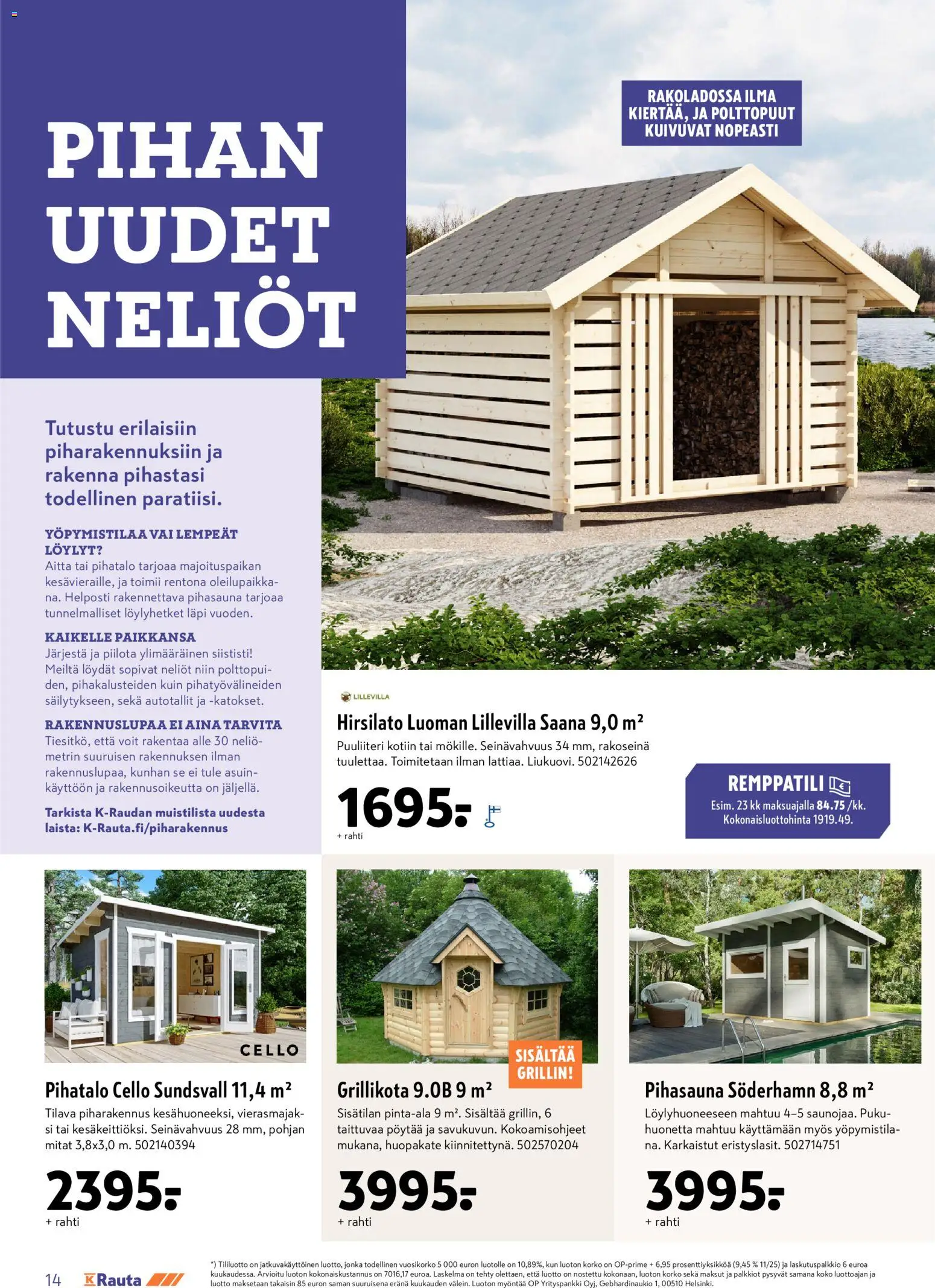 K-Rauta tarjoukset – voimassa 24/06/2026 alkaen | Sivu: 14 | Tuotteet: Puku, Polttopuut