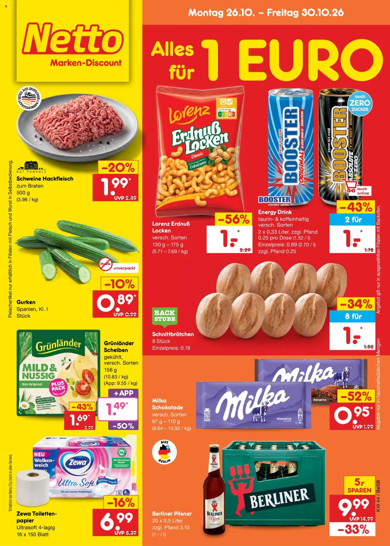 Netto Marken-Discount Prospekt – gültig ab 26.10.2026 | Seite: 1