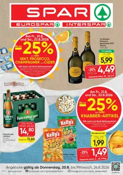 Spar - Flugblatt ab 20.08.2026 gültig