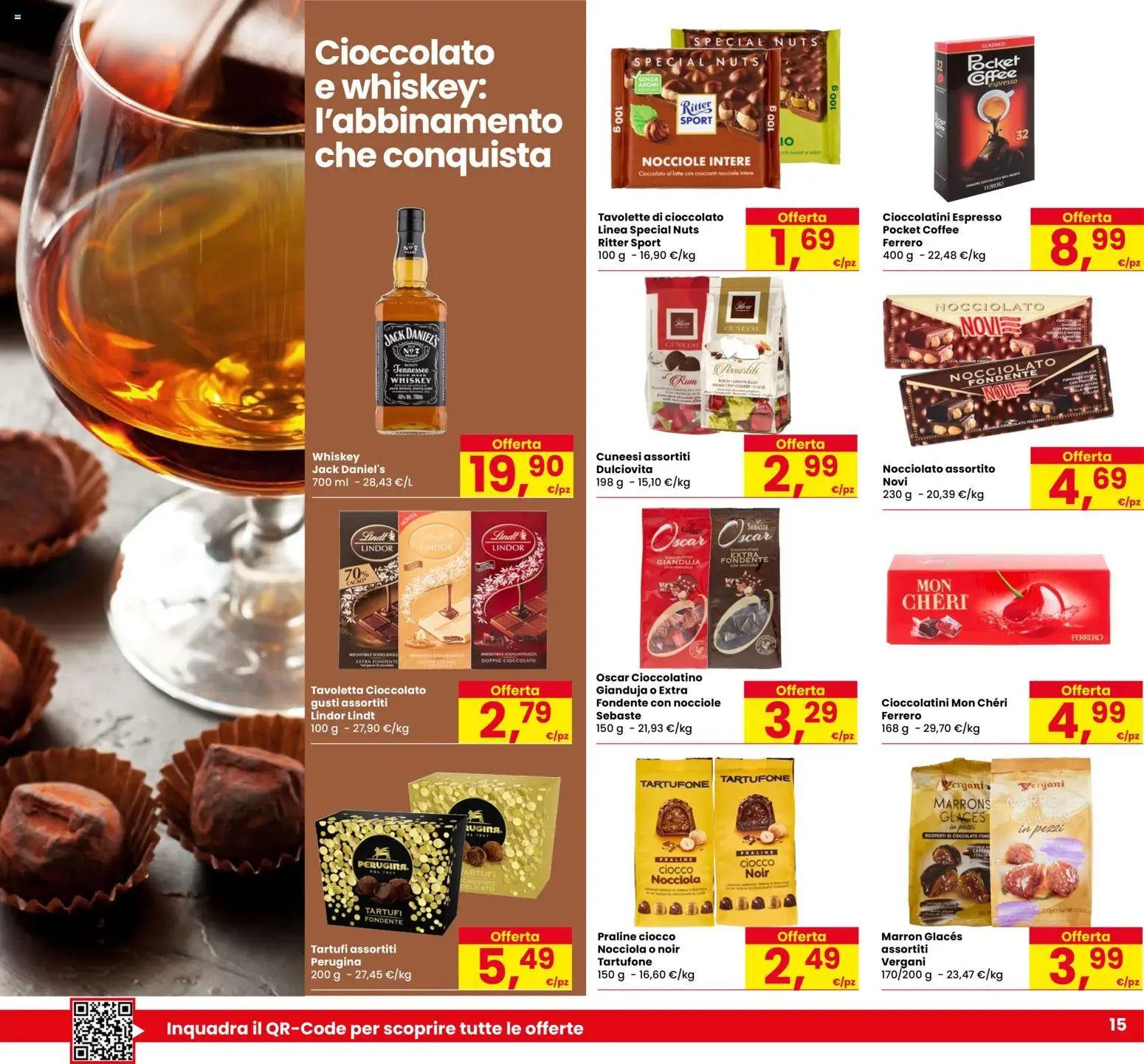 Volantino Eurospar del 29/10/2026 | Pagina: 15 | Prodotti: Cioccolato, Lindt, Cacao, Cioccolatini