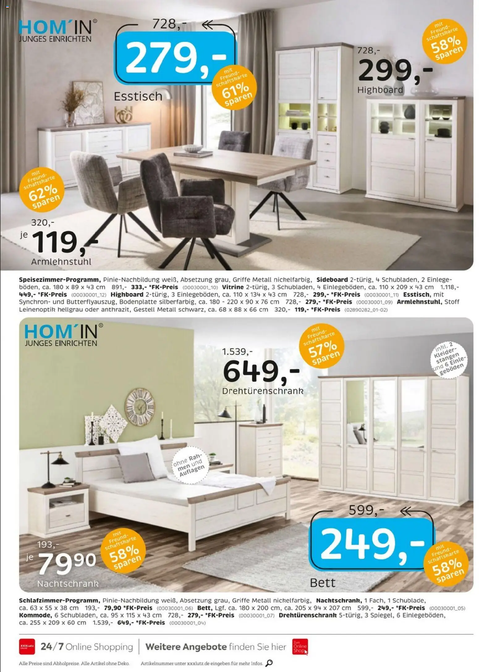 XXXLutz Jubiläum – gültig ab 08.08.2026 | Seite: 18 | Produkte: Sideboard, Esstisch, Vitrine, Drehtürenschrank