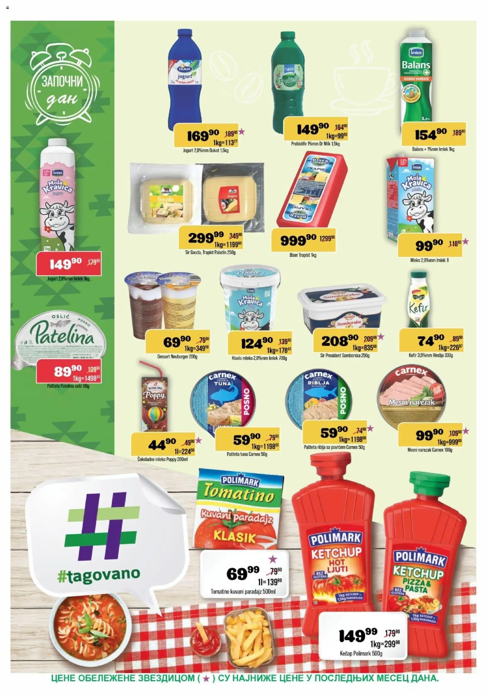 Europrom katalog - važi od 01.07.2026 | Strana: 6 | Proizvode: Sir, Paradajz, Mesni narezak, Pašteta