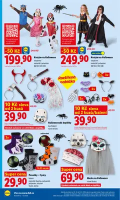 Náhled letáku Kostým na Halloween, souprava materiál: polyester 98/104-122/128 od 15.10.2026 | Strana: 38