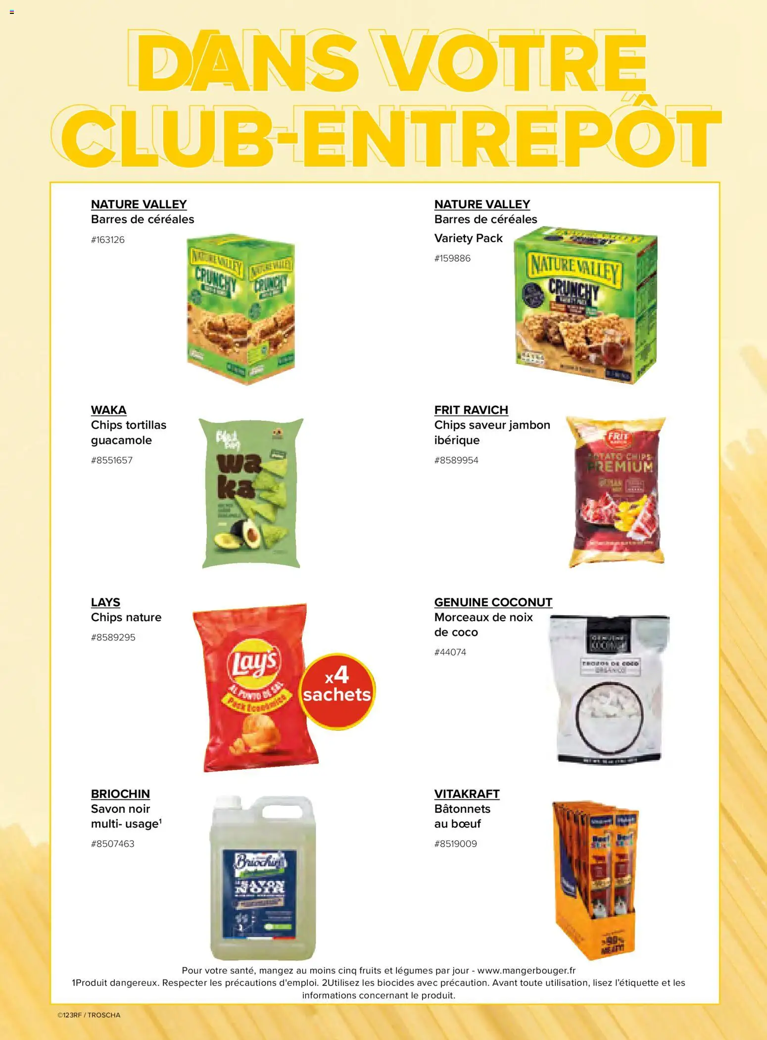 {H1} | Page: 162 | Produits: Coco, Savon, Céréales, Chips