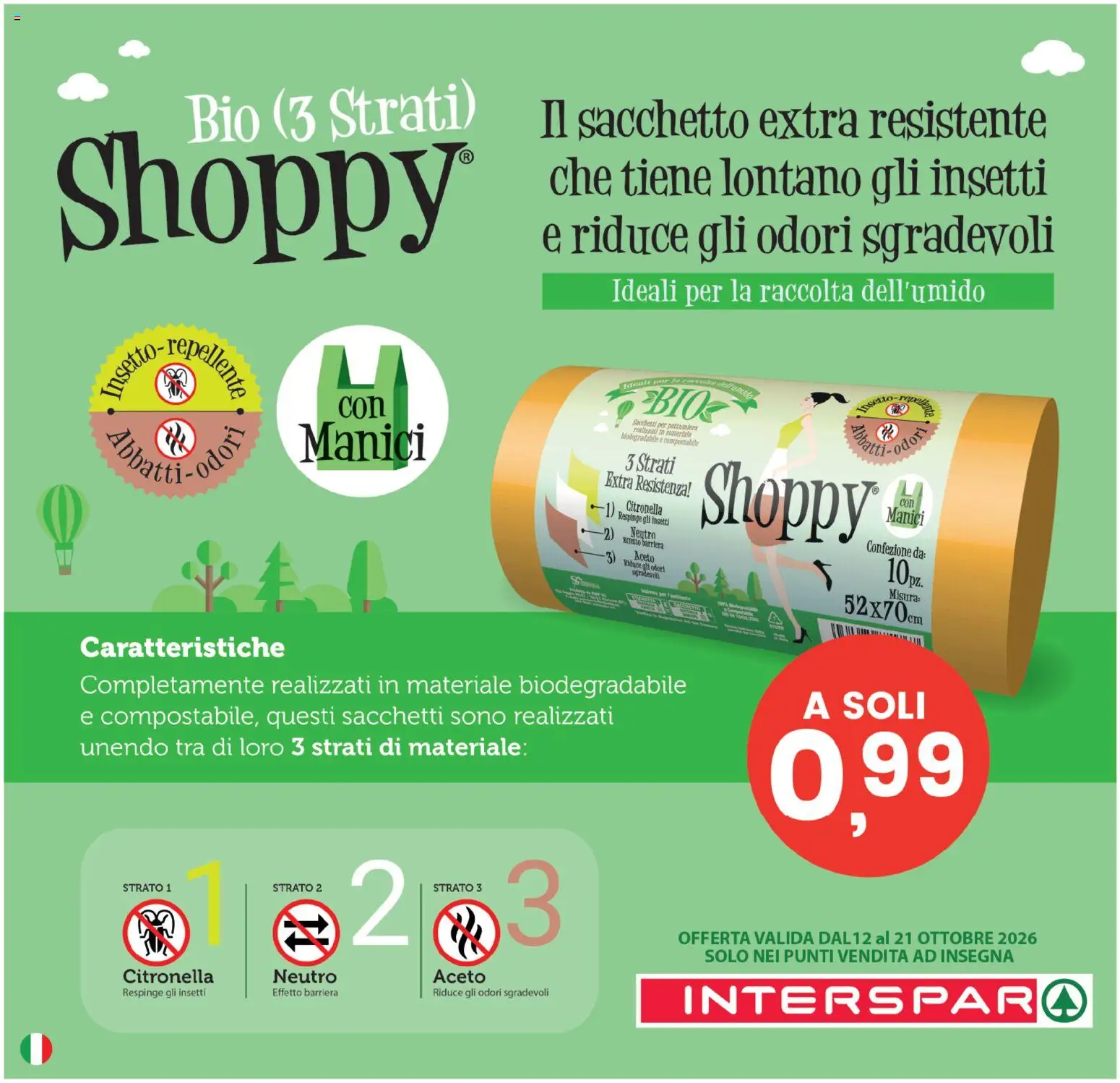 Volantino Interspar del 12/10/2026 | Pagina: 35 | Prodotti: Citronella, Aceto, Pattumiera