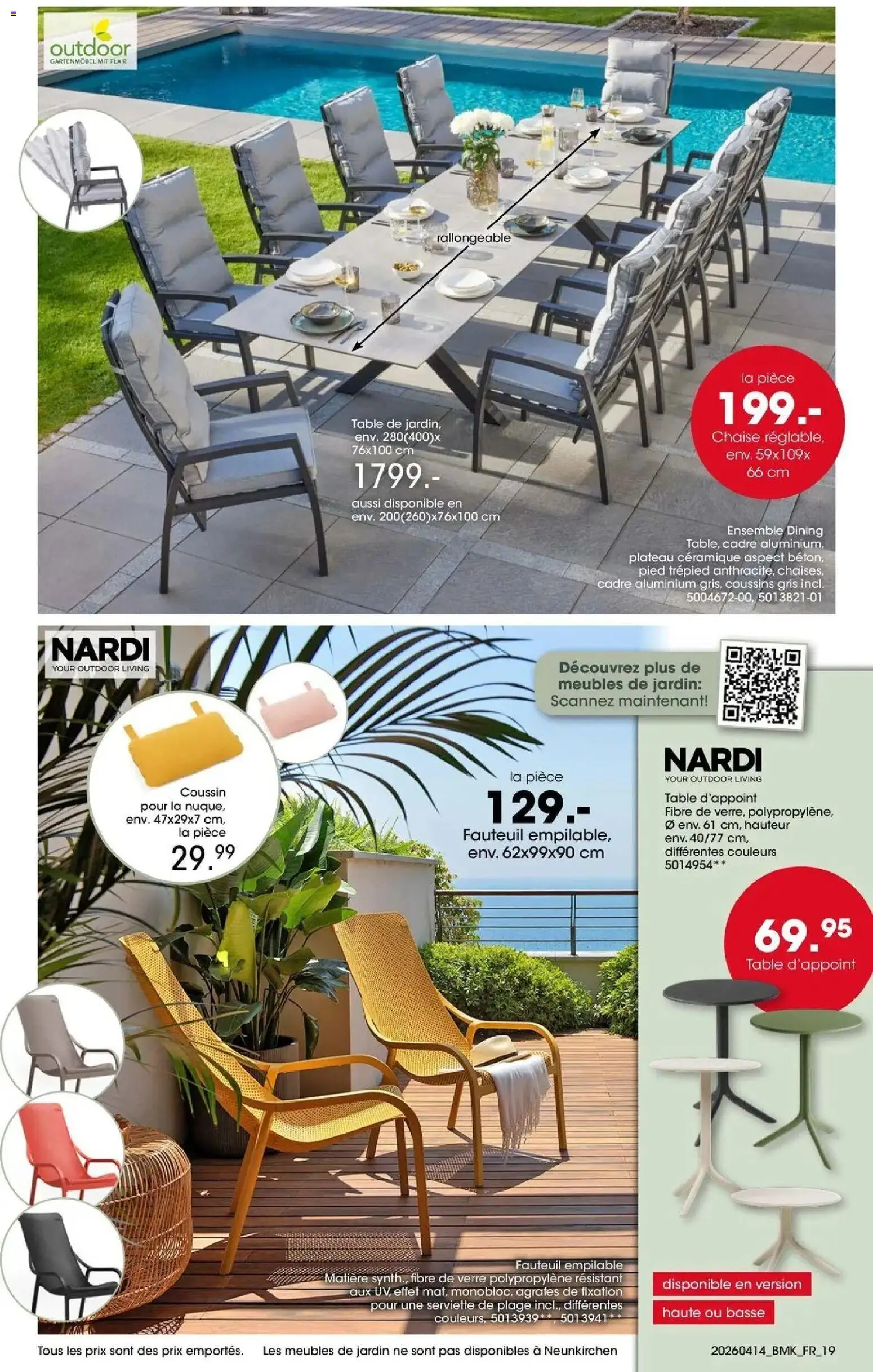 {H1} | Page: 19 | Produits: Plateau, Fauteuil, Table, Chaise