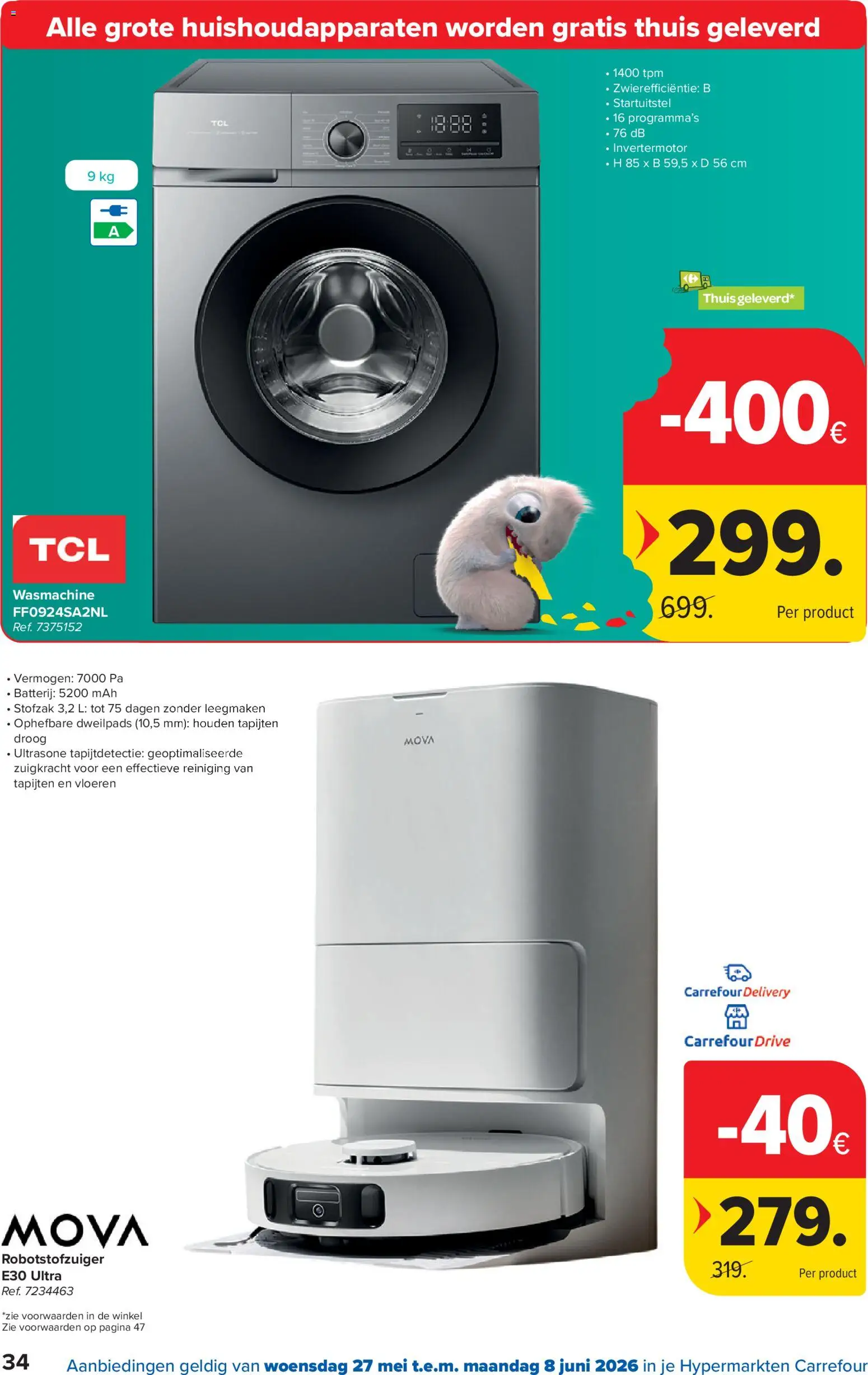 {H1} | Pagina: 34 | Producten: Wasmachine, Vloeren, Batterij