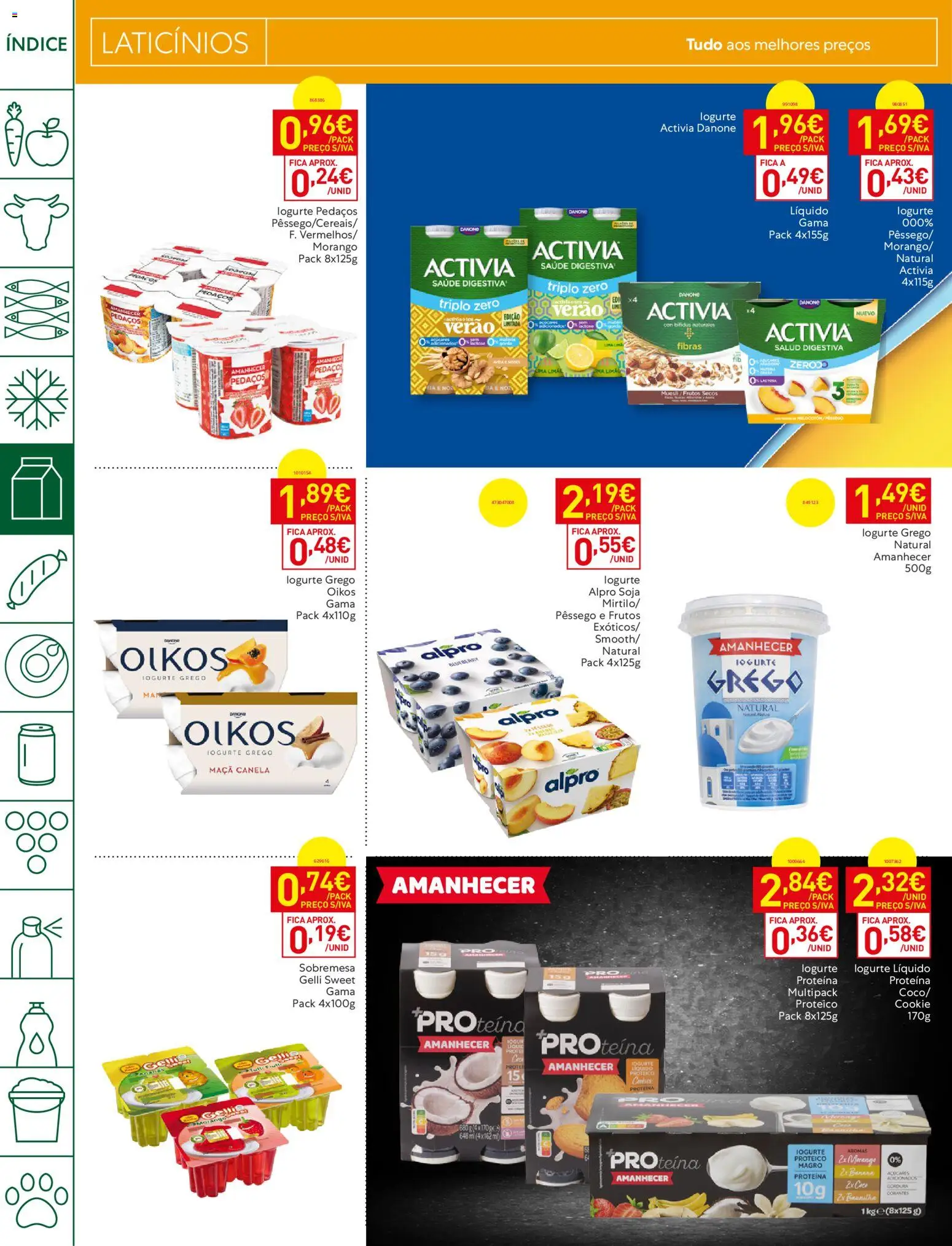 Recheio folheto Madeira │ válido de 28/07/2026 | Página: 12 | Produtos: Banana, Canela, Iogurte, Iogurte liquido