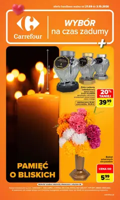 Pogląd oferty "Carrefour gazetka - Wybór na czas zadumy" - ważna od 21.09.2026