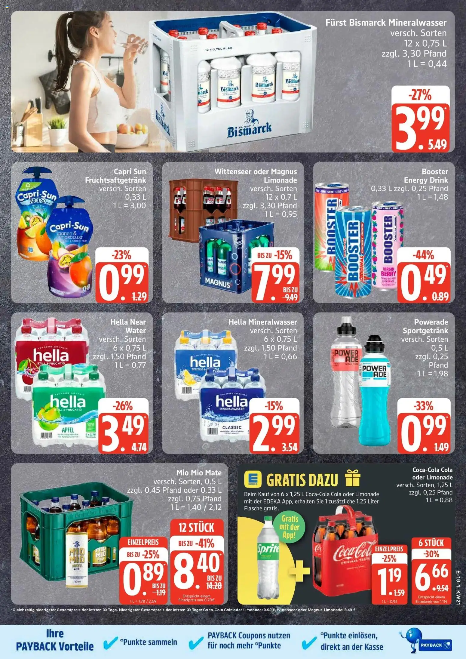 Marktkauf Prospekt Mölln	 – gültig ab 17.05.2026 | Seite: 19 | Produkte: Capri sun, Energy, Limonade, Mio mio mate