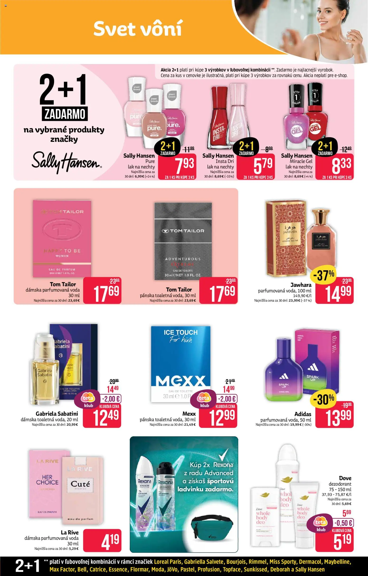 Nové Teta drogerie akcie – leták je platný od 31.08.2026 | Strana: 5 | Produkty: Lak na nechty, Dezodorant, Adidas, Voda