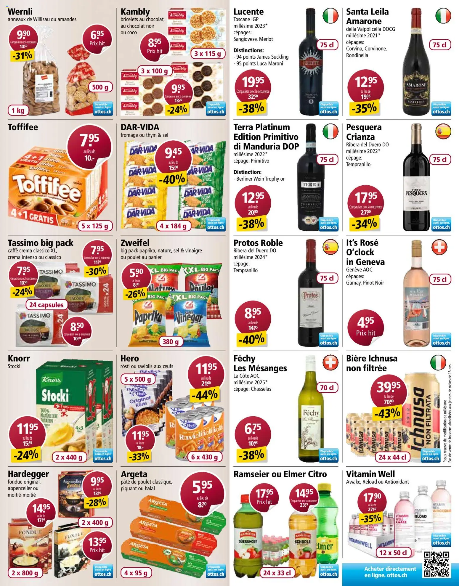 Otto's aktionen FR – gültig ab 25.08.2026 | Seite: 3 | Produkte: Merlot, Wein, Paprika, Fondue