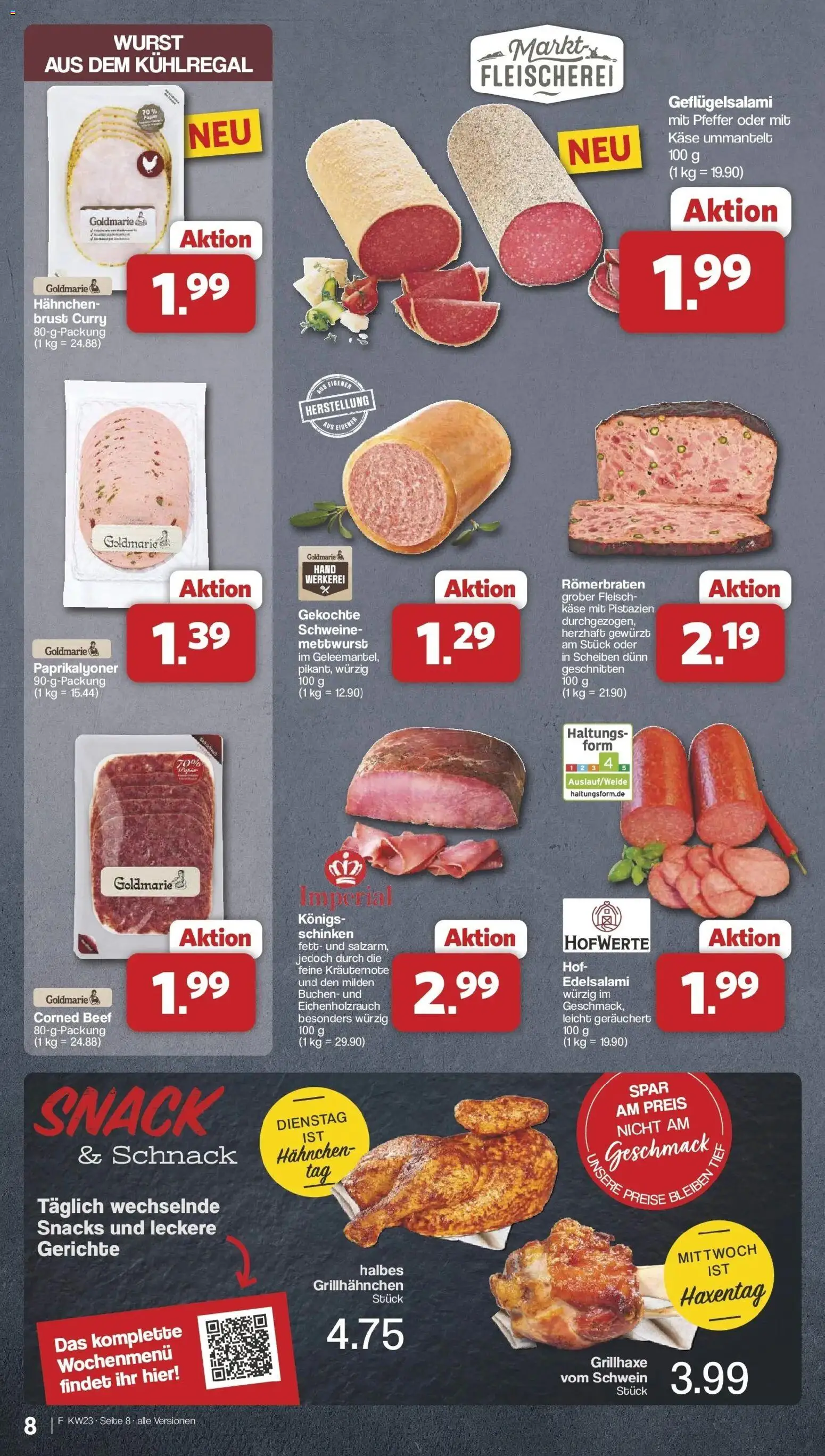 Famila Nordwest Wochenangebote – gültig ab 01.06.2026 | Seite: 8 | Produkte: Pistazien, Pfeffer, Wurst, Schinken