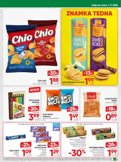 Tuš katalog akcije – veljaven od 19.08.2026 | Stran: 13 | Izdelki: Mandlji, Slane palčke, Flips, Cips