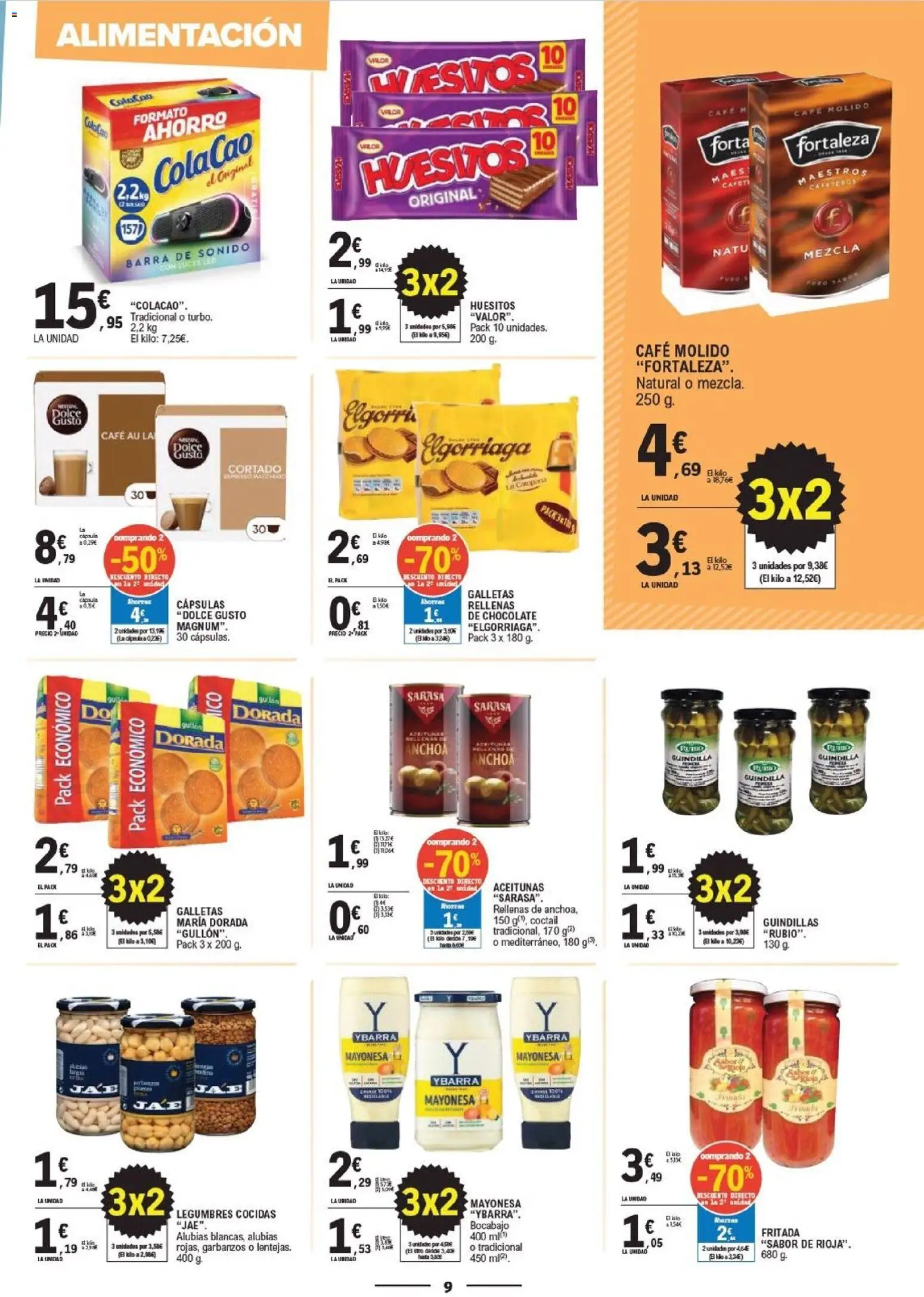 E.Leclerc - Vitoria-Gasteiz │ válido desde el 28/10/2026 | Página: 9 | Productos: Guindilla, Café, Chocolate, Barra de sonido
