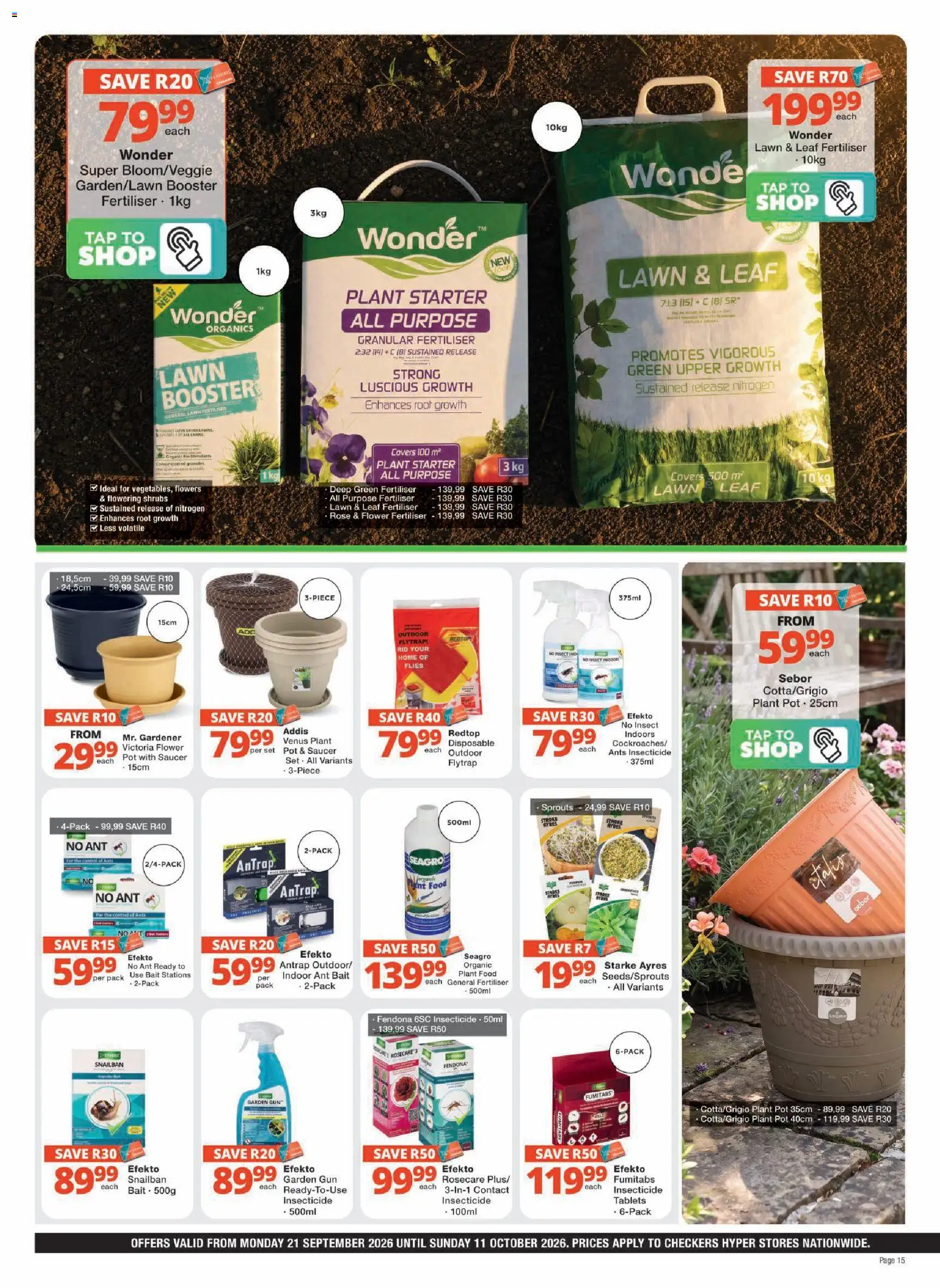 New Checkers catalogue – valid from 21/09/2026 | Page: 15 | Products: Tap