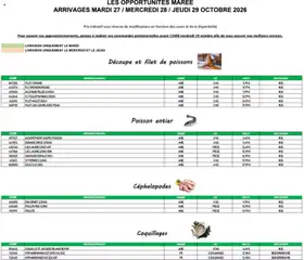 Promocash - Prévisualisation de Promocash Opportunités Marée valide à partir de 27/10/2026