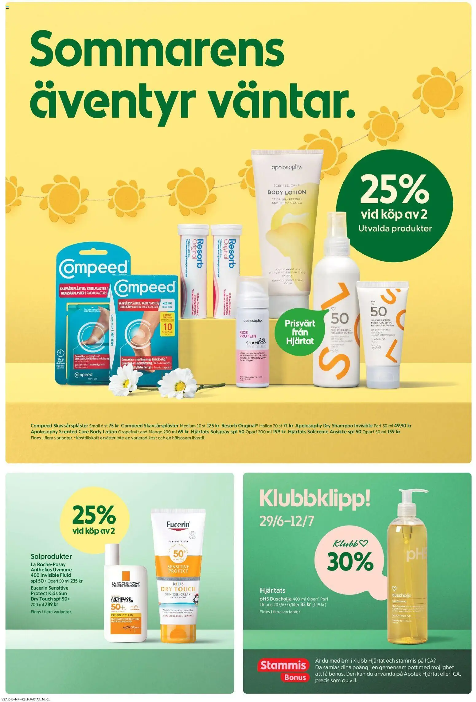 ICA Kvantum reklamblad aktuell från 29/06/2026 | Sida: 4 | Produkter: Body lotion, Mango, Hallon, Resorb