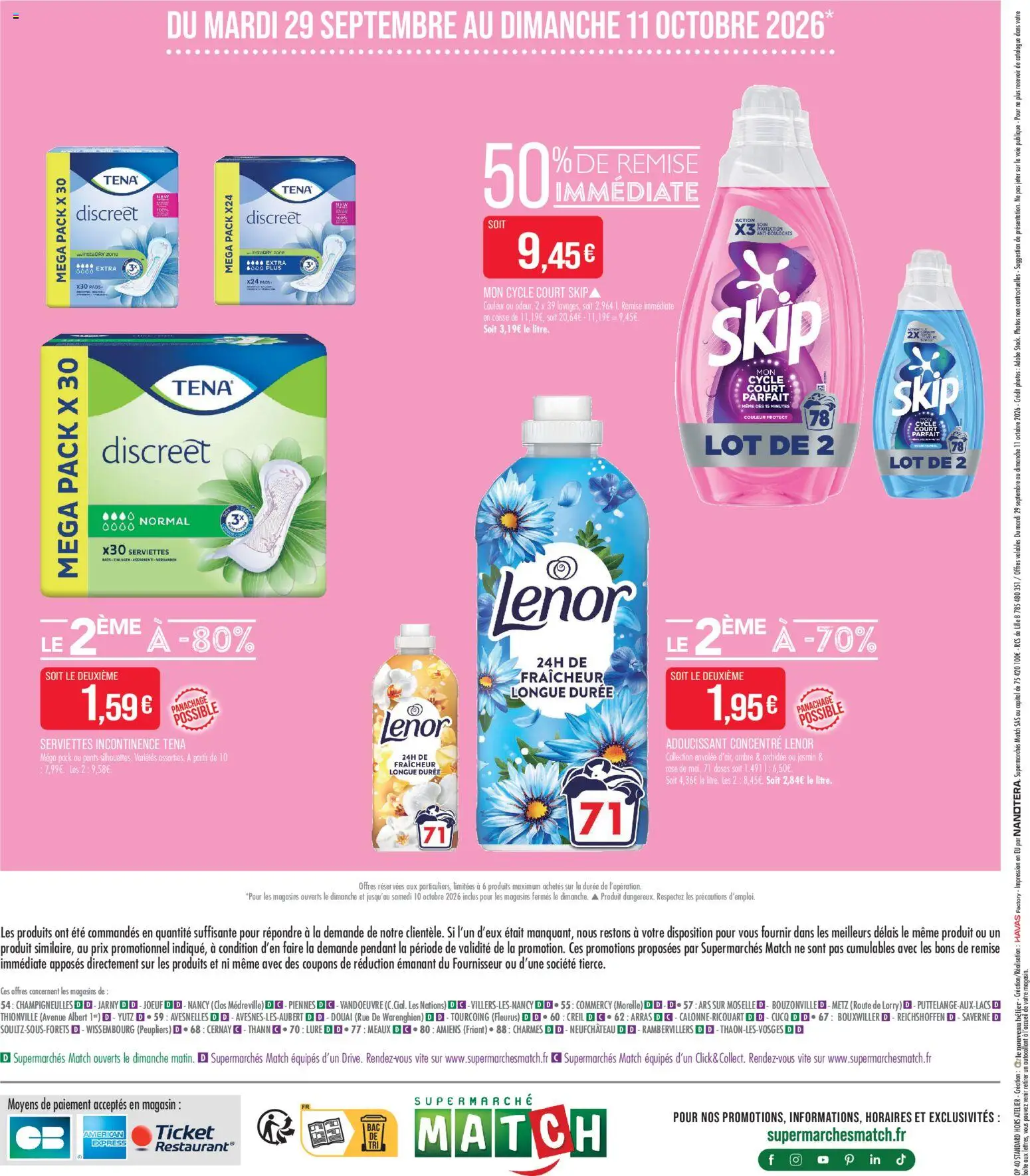 {H1} | Page: 20 | Produits: Adoucissant, Impression, Skip, Serviettes