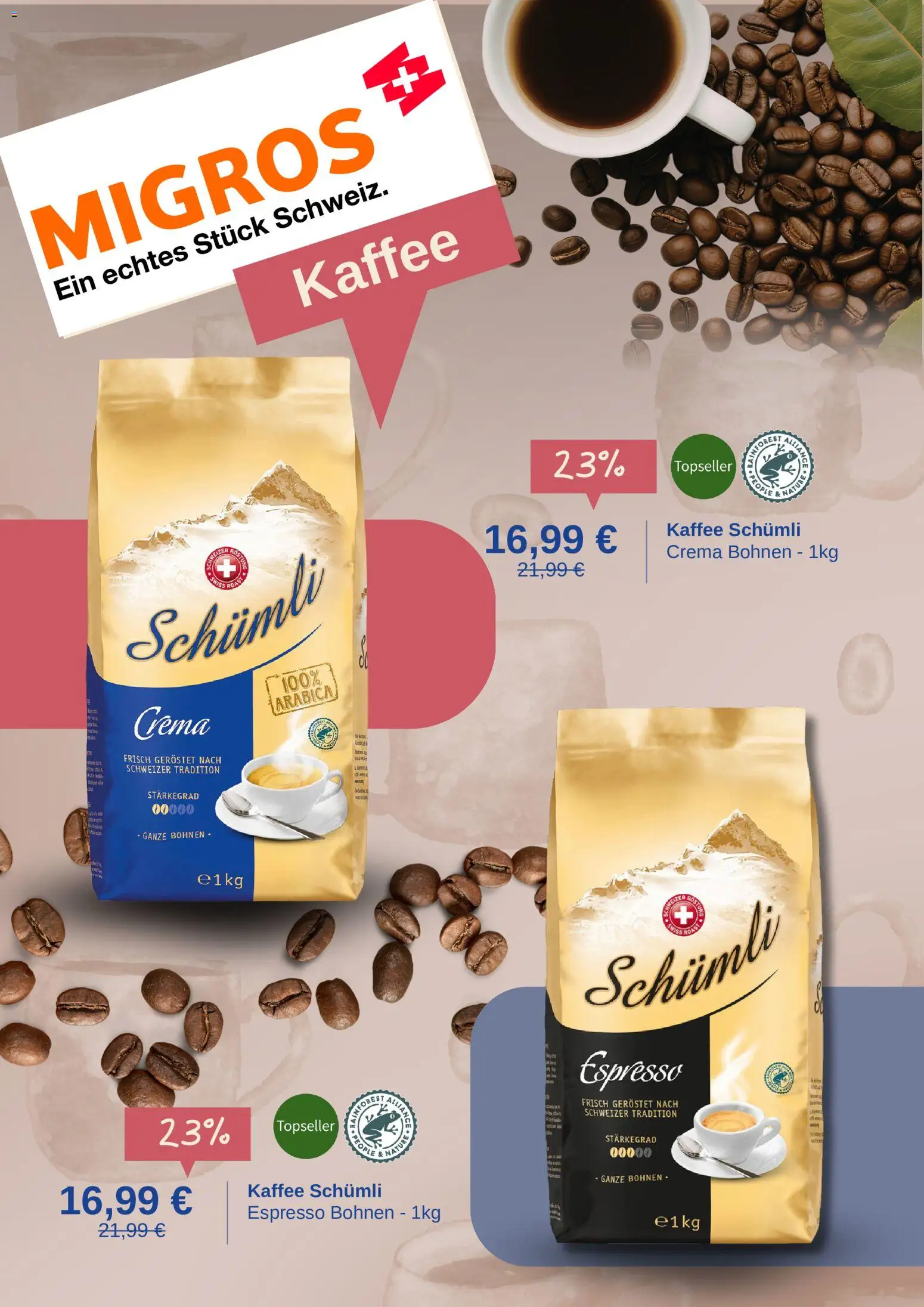 Migros Prospekt – gültig ab 16.06.2026 | Seite: 2 | Produkte: Kaffee