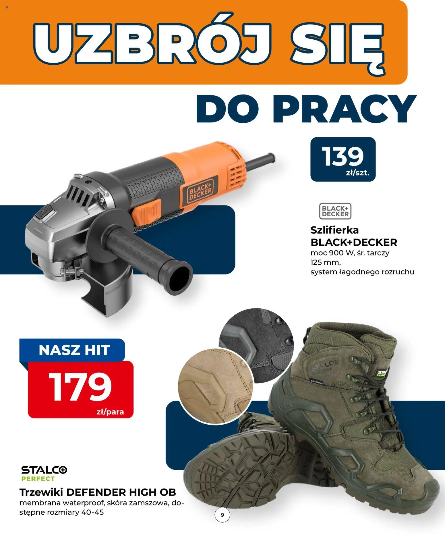 Mrówka gazetka od 10.09.2026 | Strona: 9 | Produkty: Szlifierka