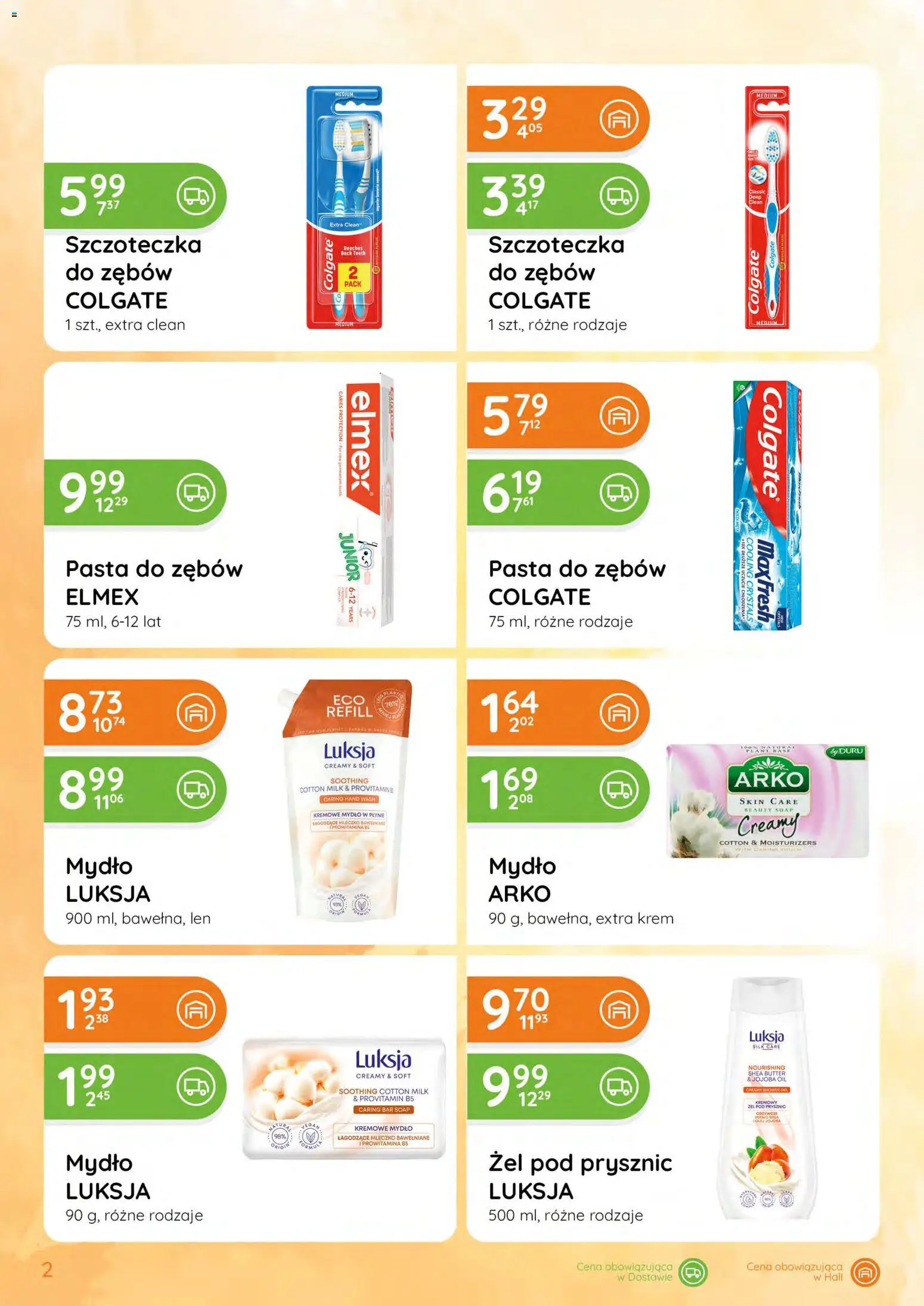 Eurocash gazetka - Katalog Chemiczny od 07.05.2026 | Strona: 2 | Produkty: Mydło w płynie, Masło, Żel pod prysznic, Krem