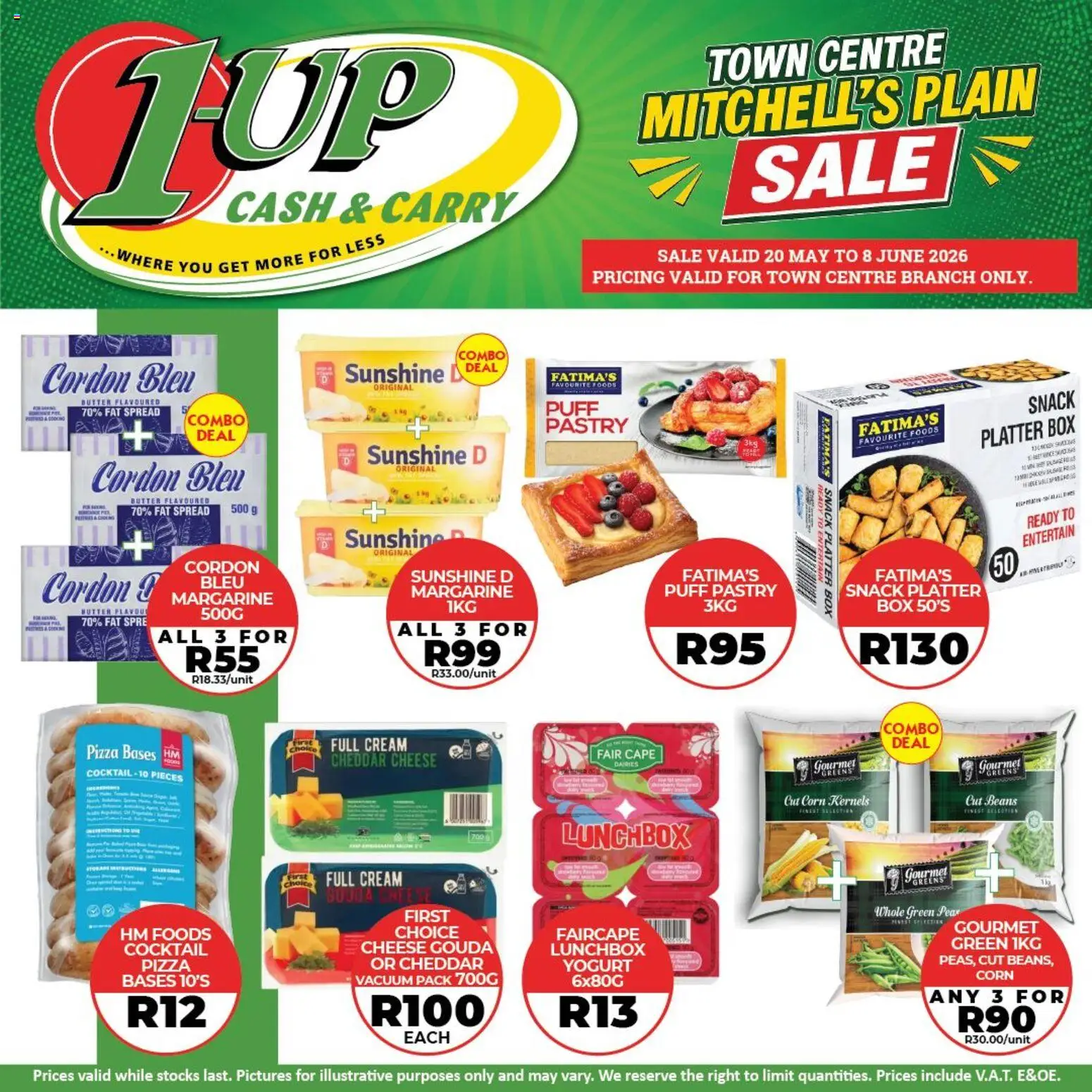 New 1UP Cash & Carry catalogue – valid from 20.05.2026 | Page: 3 | Products: Butter, Yogurt, Margarine, Fat spread