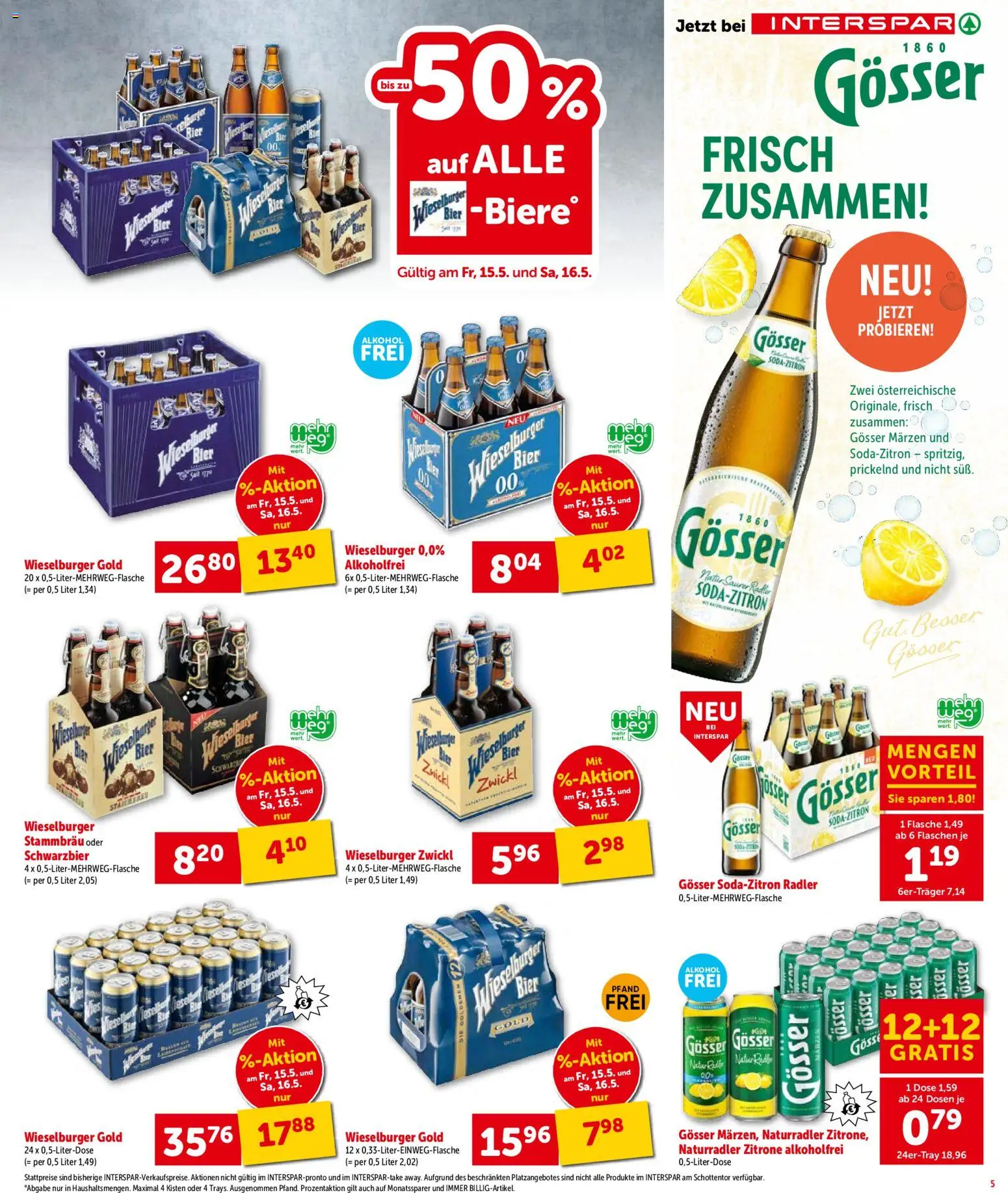 Interspar Flugblatt - Niederösterreich gültig ab 13.05.2026 | Seite: 6 | Produkte: Zitrone, Bier