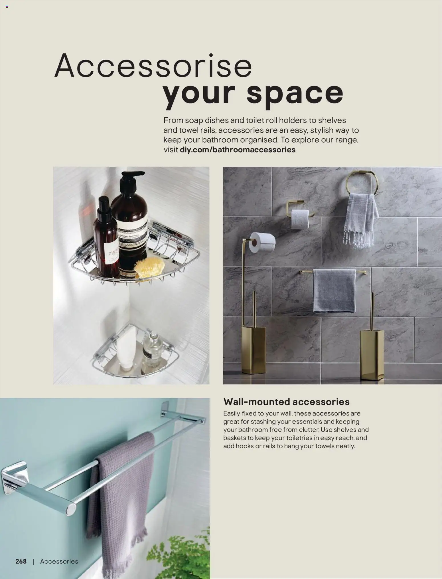 {H1} | Page: 269 | Products: Towels, Toilet, Soap, Hooks