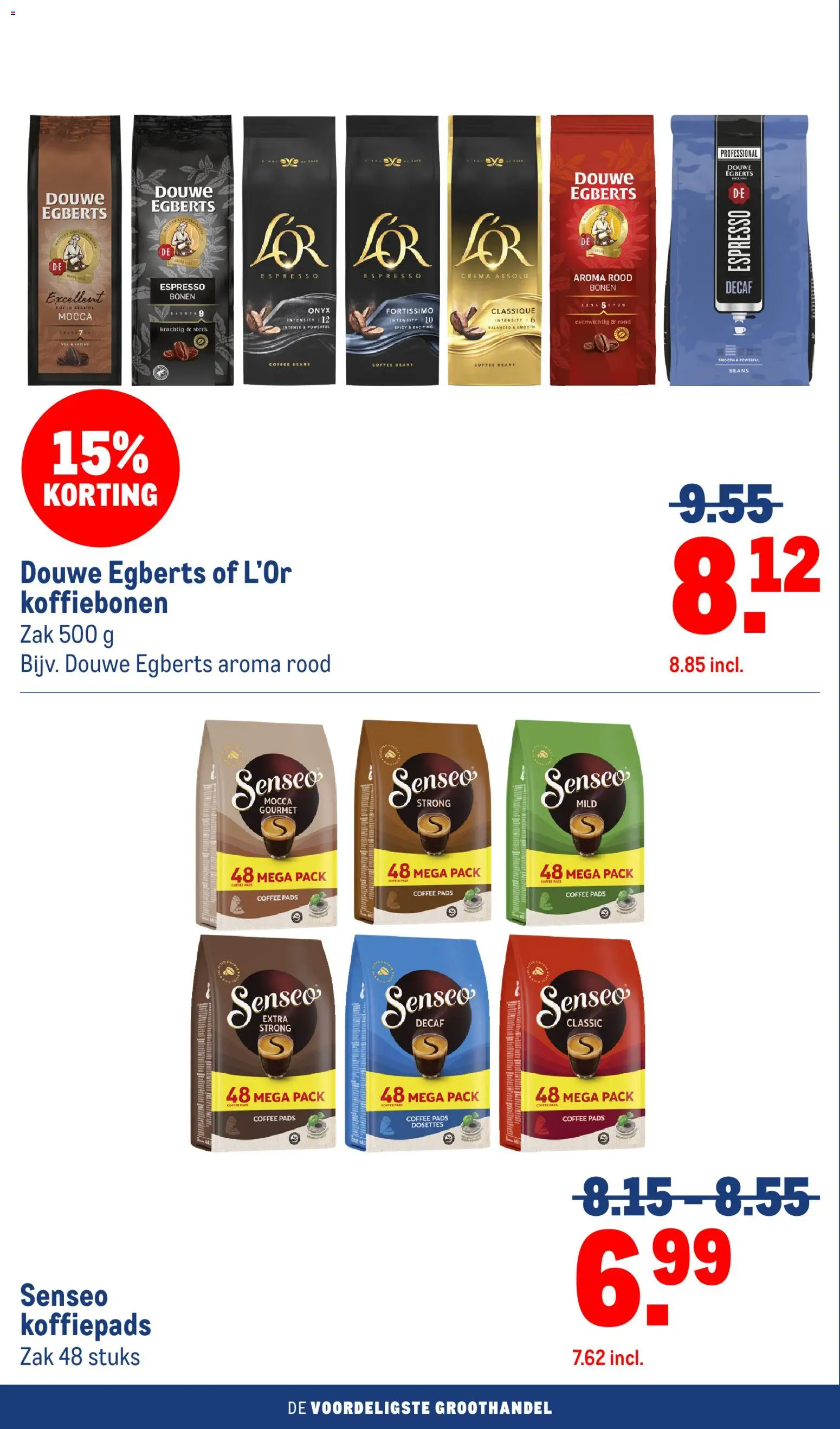 {H1} | Pagina: 100 | Producten: Koffiepads, Koffiebonen, Zak, Bonen