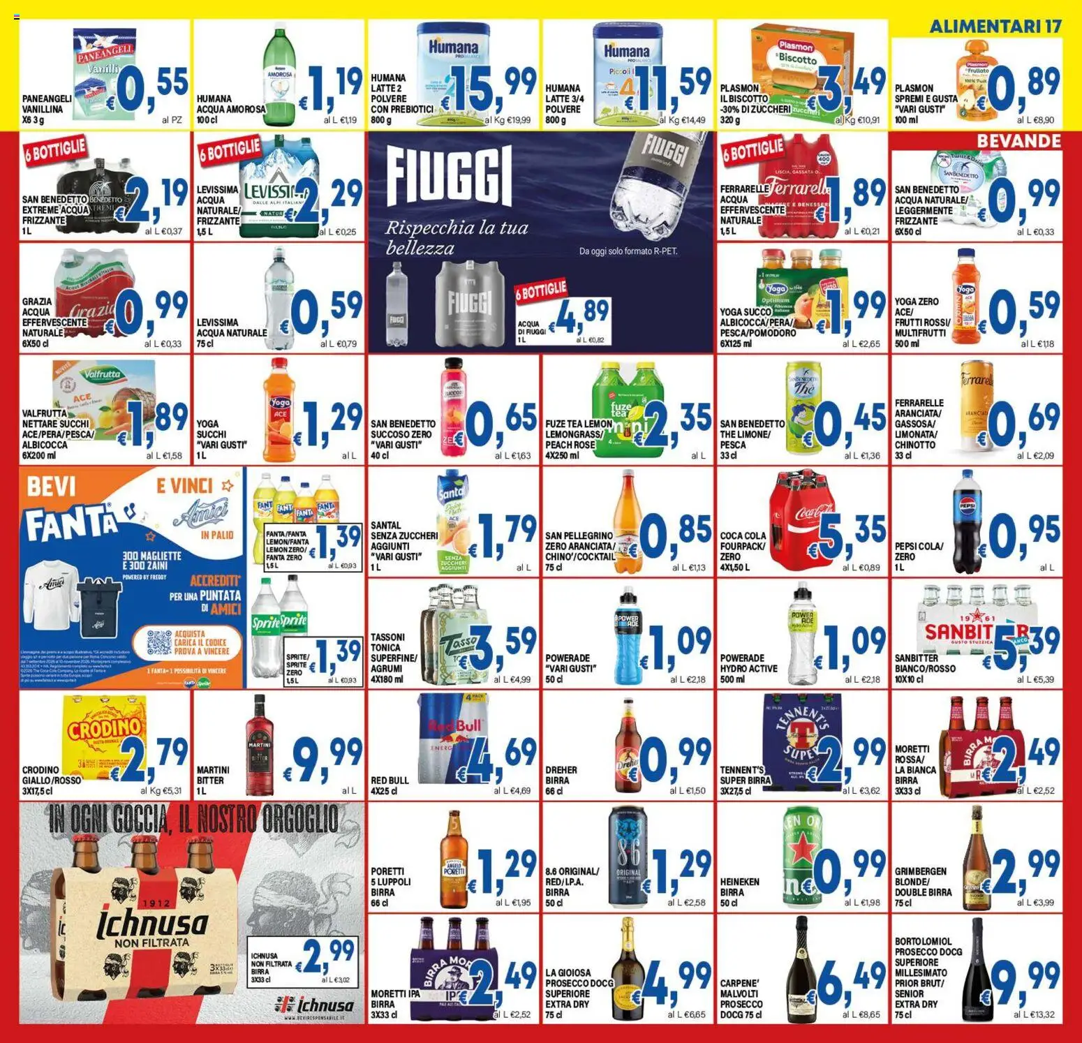 Volantino DEM del 23/10/2026 | Pagina: 17 | Prodotti: Succo, Chinotto, Acqua, Red Bull