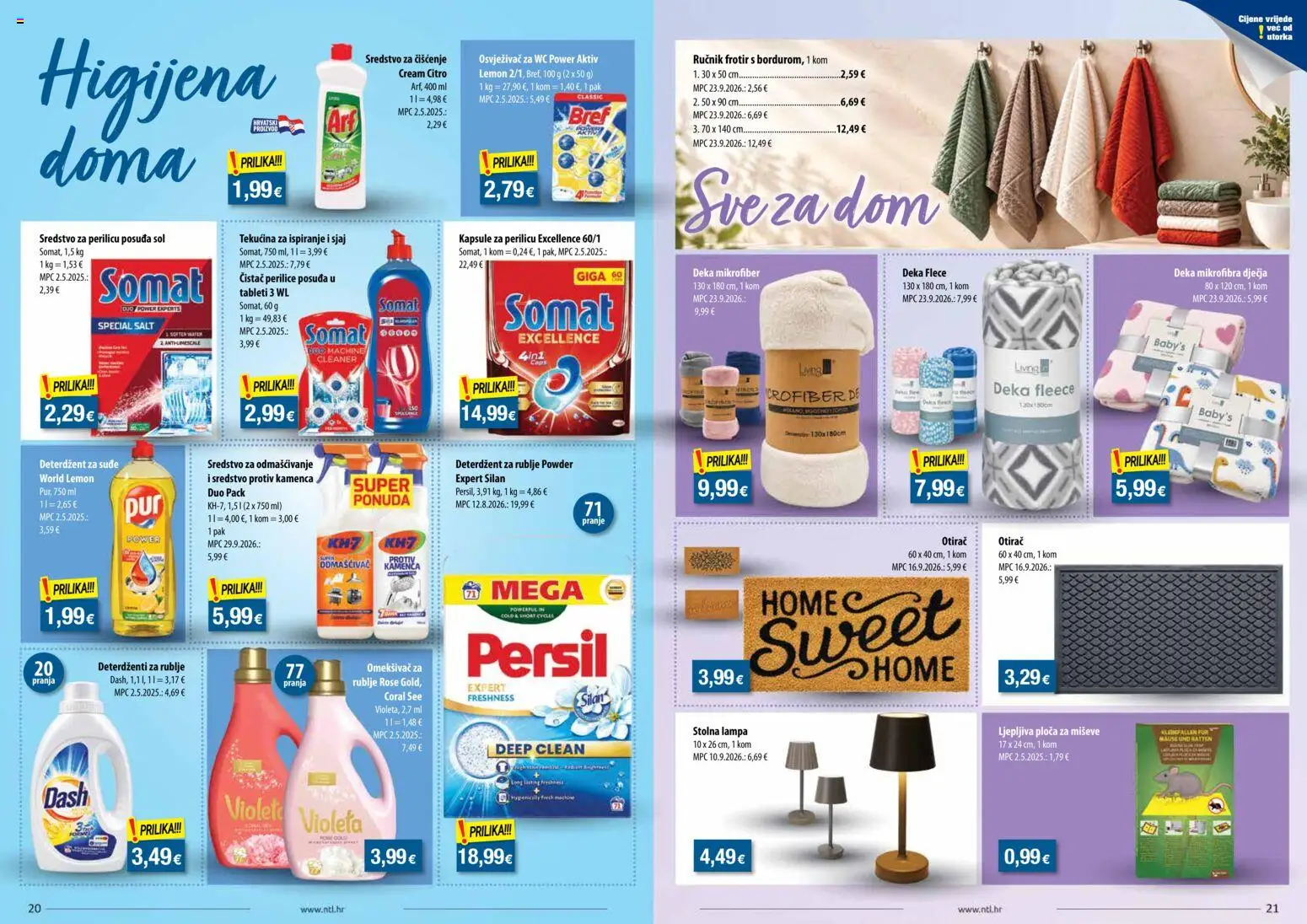 NTL katalog | vrijedi od 21.10.2026 | Stranica: 11 | Proizvodi: Stolna lampa, Deterdžent, Somat, Persil