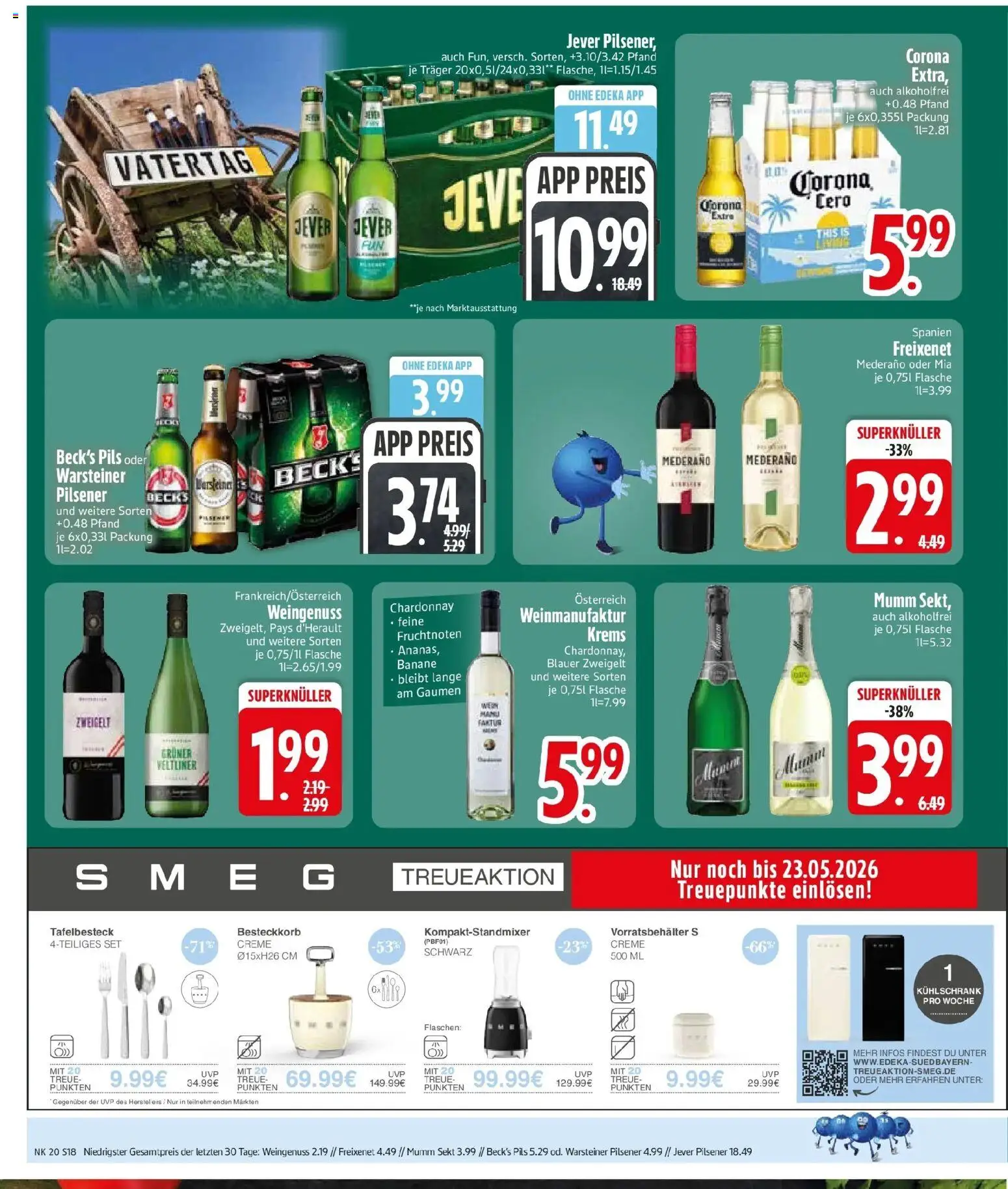 Edeka prospekt Siegenburg	 – gültig ab 10.05.2026 | Seite: 20 | Produkte: Mumm sekt, Freixenet, Pils, Creme