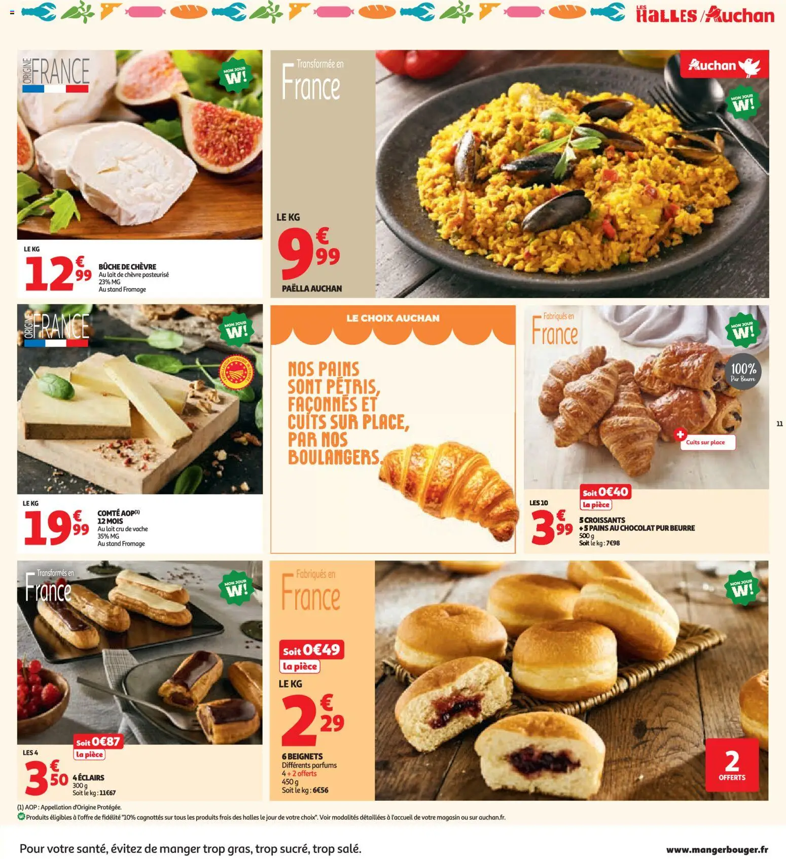 {H1} | Page: 11 | Produits: Lait, Beurre, Fromage, Chocolat