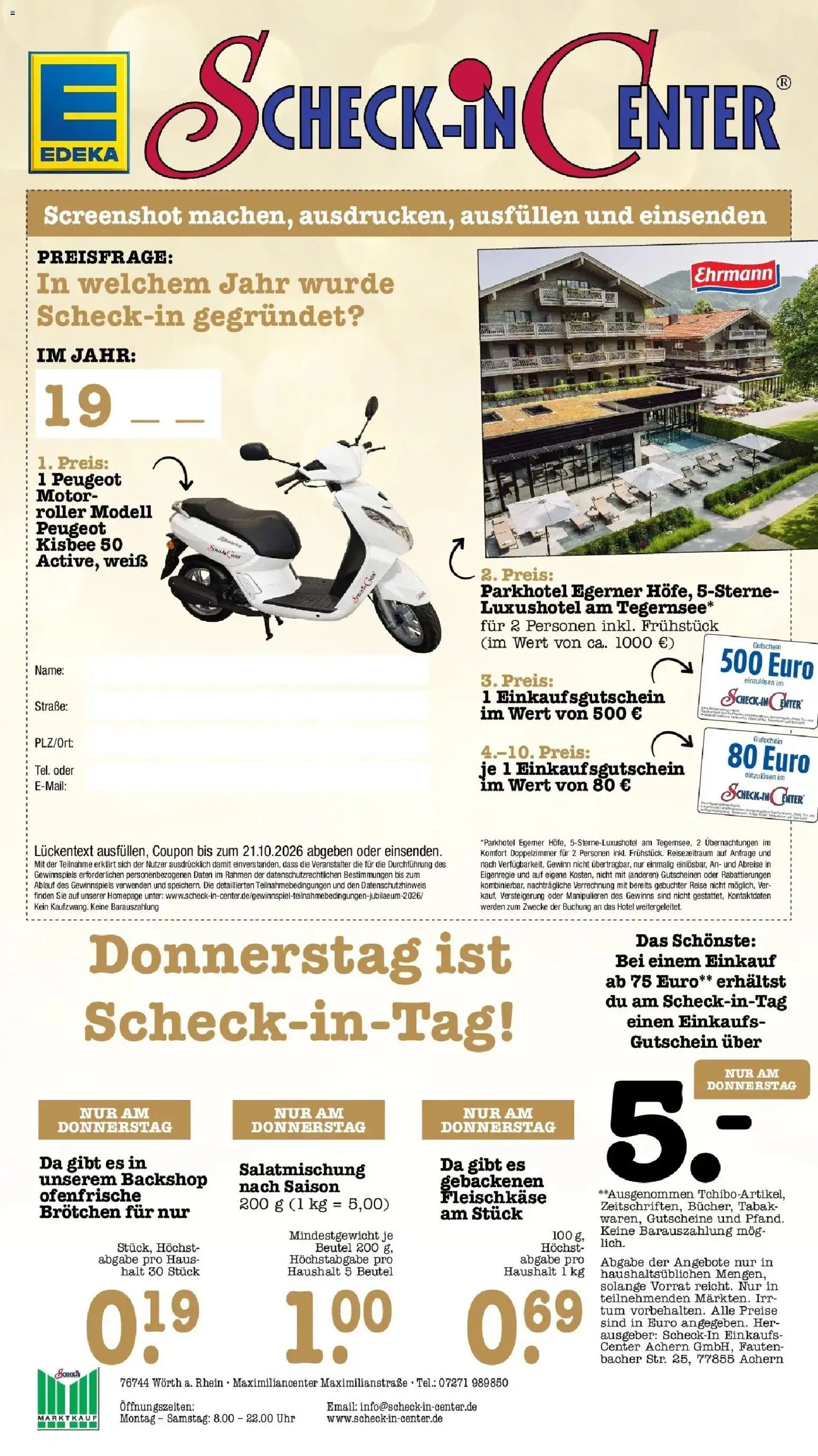 Edeka Prospekt Wörth Am Rhein (ab 12.10.2026) » Angebote Online | Seite: 71 | Produkte: Ofenfrische, Uhr