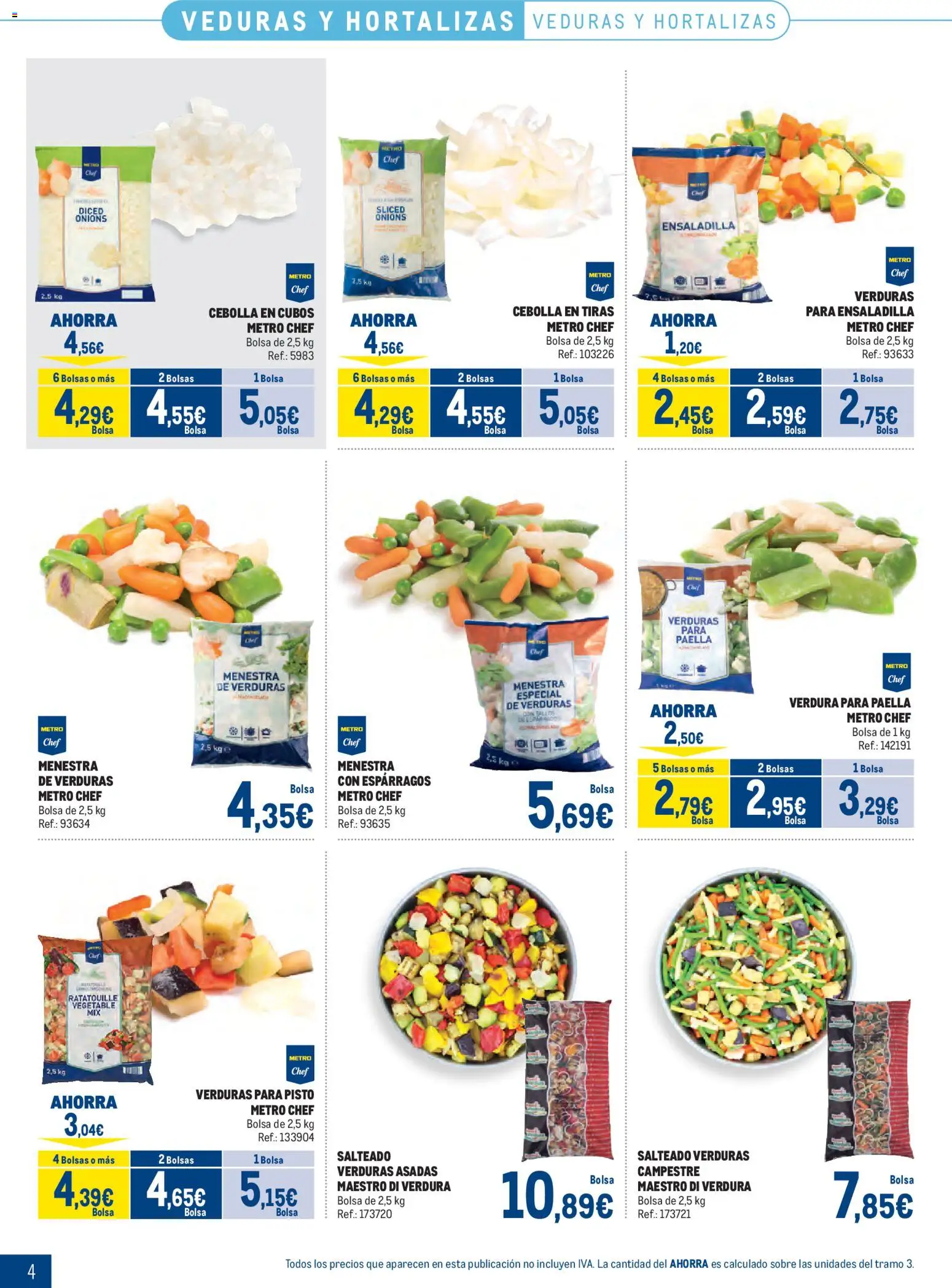 Makro Congelados Centro │ válido desde el 03/08/2026 | Página: 4 | Productos: Ensaladilla, Νερό καρύδας, Παγωμένο τσάι, Bolsa