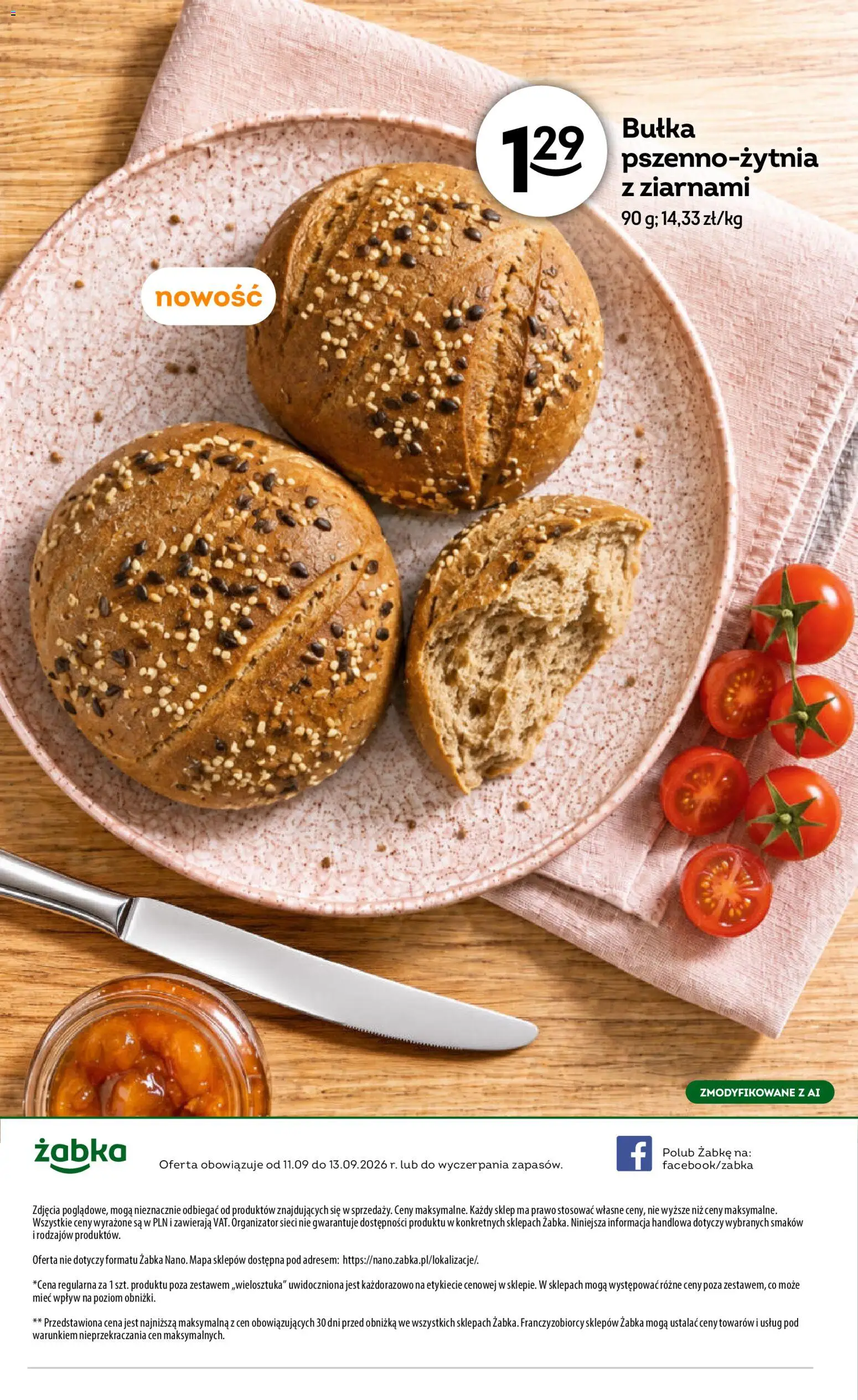 Żabka gazetka - Weekendowe promocje od 11.09.2026 | Strona: 8 | Produkty: Bułka