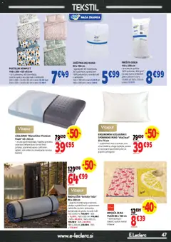 E.leclerc katalog akcije – veljaven od 08.07.2026 | Stran: 47 | Izdelki: Nadvložek, Prevleka, Rjuha, Jogi