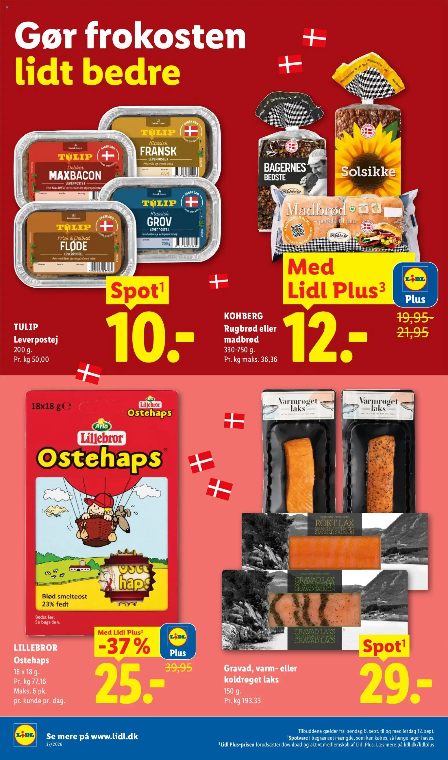 Lidl tilbudsavis – gyldig fra 06/09/2026 | Side: 4 | Produkter: Paté, Fløde, Ostehaps, Søm