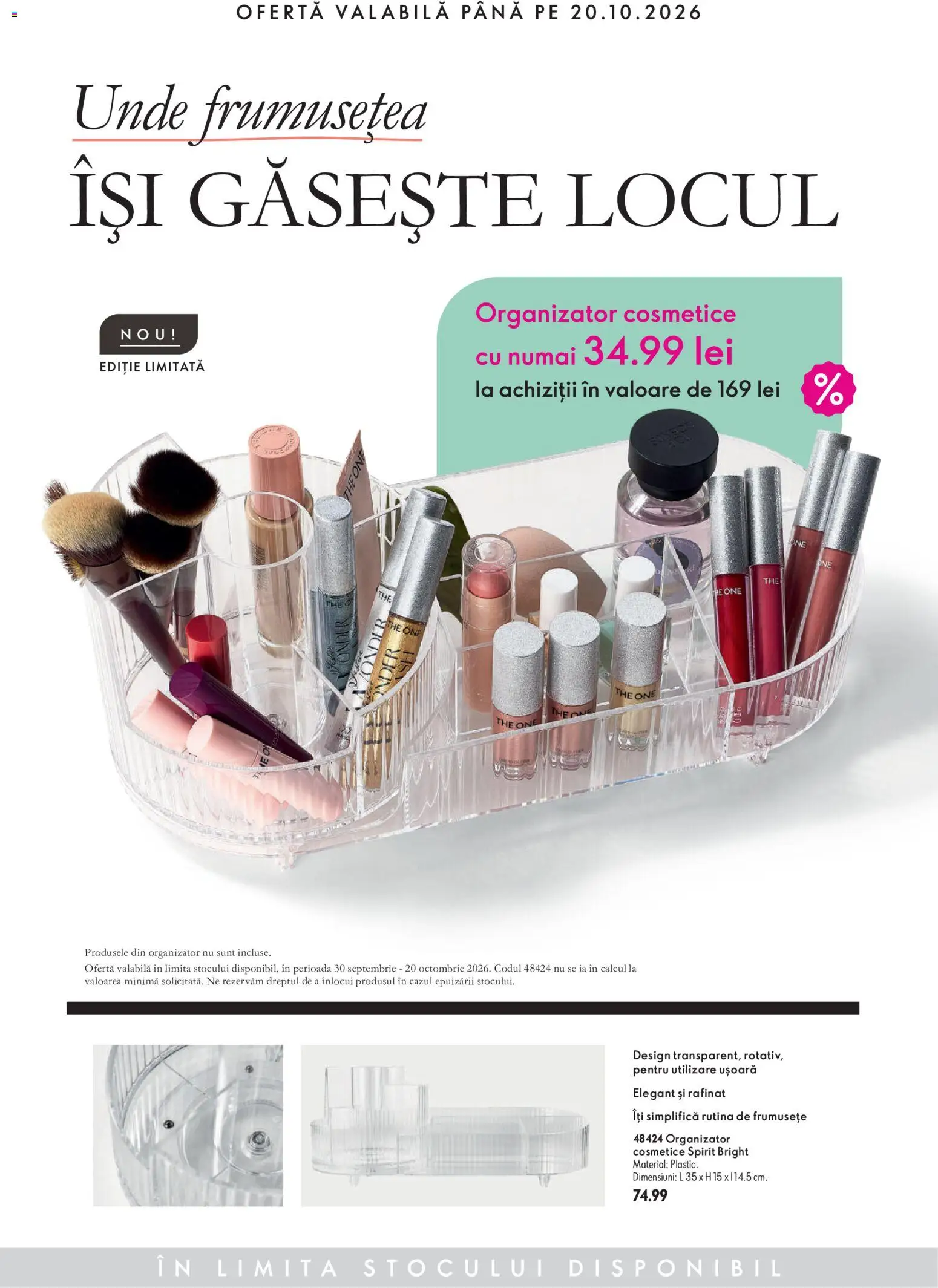 Noul catalog Oriflame – valabil de la 14.10.2026 | Pagină: 6 | Produse: Organizator