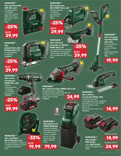 Kaufland leták platný od 14.05.2026 | Strana: 61 | Produkty: Kosačka, Skrutkovač, Kompresor, Ventilátor