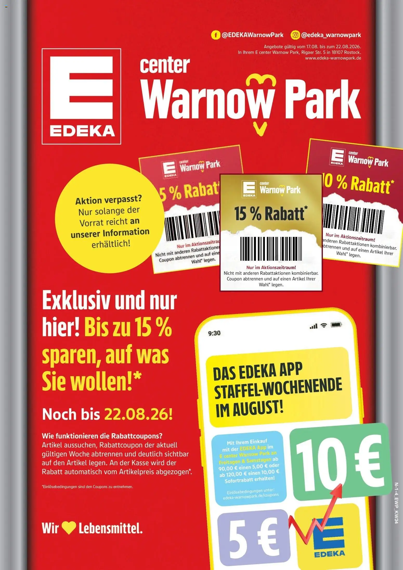 Edeka Prospekt Rostock (ab 17.08.2026) » Angebote Online | Seite: 1