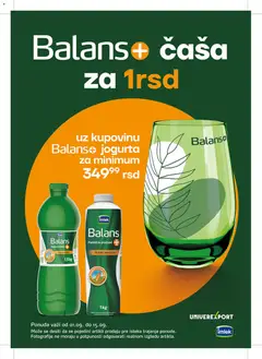 Univerexport katalog Balans čaša za 1 RSD - pregled Univerexport kataloga - važi od 01.09.2026