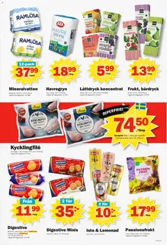 Pekås erbjudanden - Förhandsvisning av reklamblad från butik Pekås aktuell från 04.05.2026 | Sida: 5 | Produkter: Digestive, Havregryn, Mineralvatten, Passionsfrukt